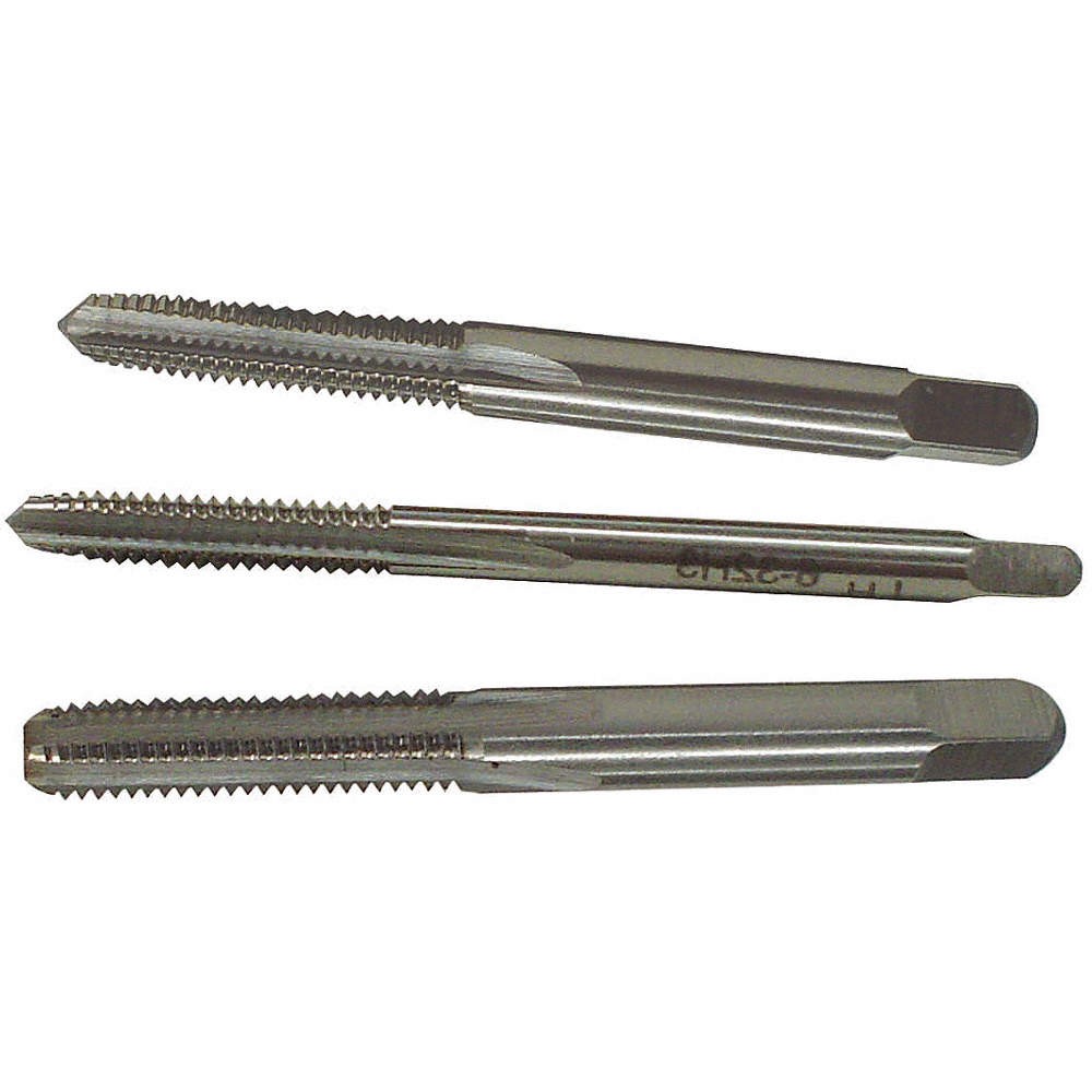 WESTWARD 5PXK9 Hand Tap Set,HSS,7/16-14,H3 Limit,PK3 5PXK9