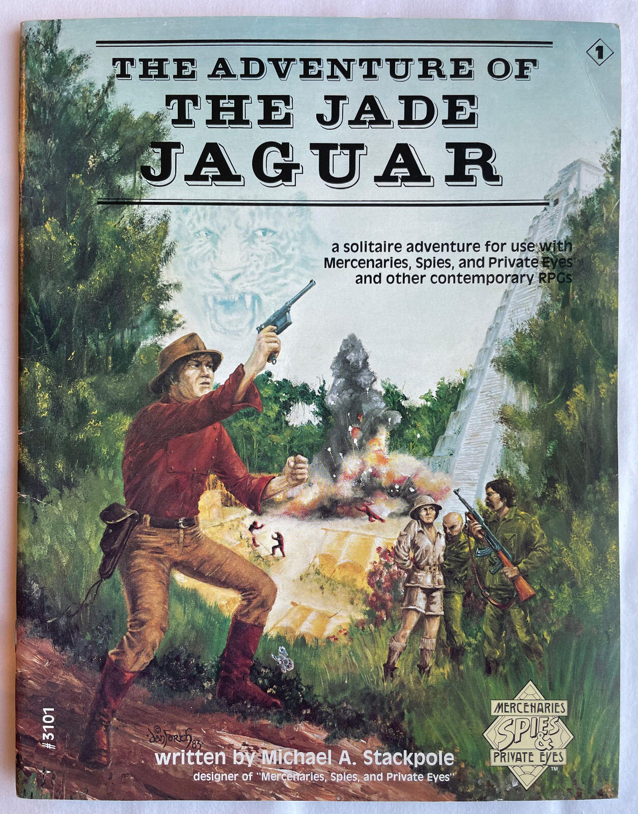 Adventure of the Jade Jaguar Flying Buffalo 1983 RPG MINT
