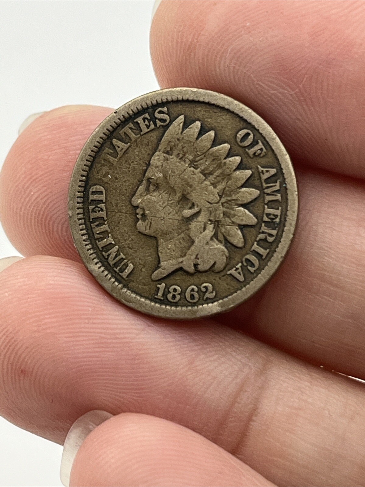 1862 INDIAN HEAD CENT