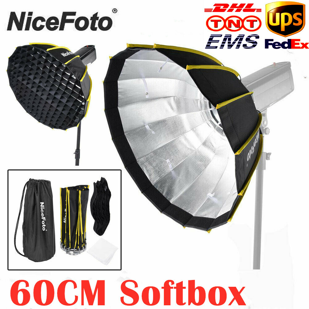 NiceFoto 23.6" 60cm Quick Release Mount Softbox for Photography Studio Shooting