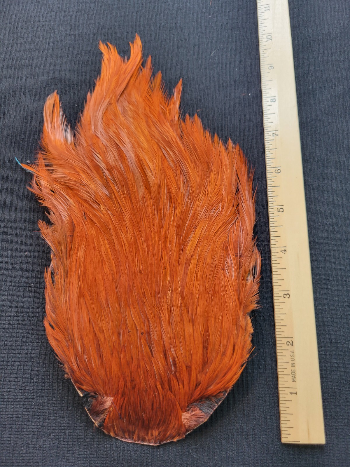 Lot 500, Dyed BROWN India Rooster Streamer Neck Cape Feathers Tying