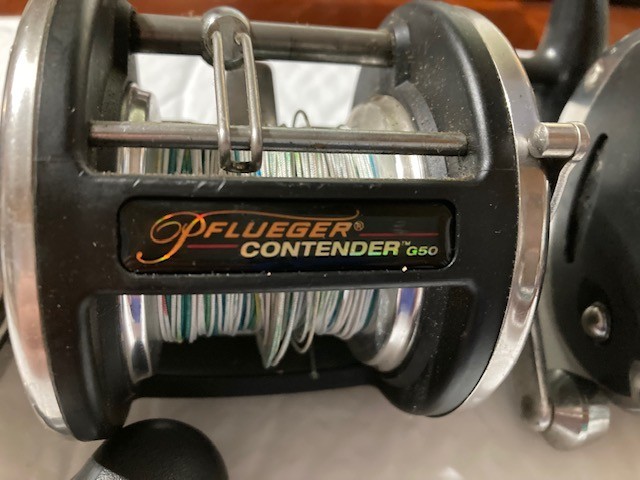 Qty 3 Pflueger G50 Contender 3.6:1  Bait Casting Saltwater Fishing Reels Used