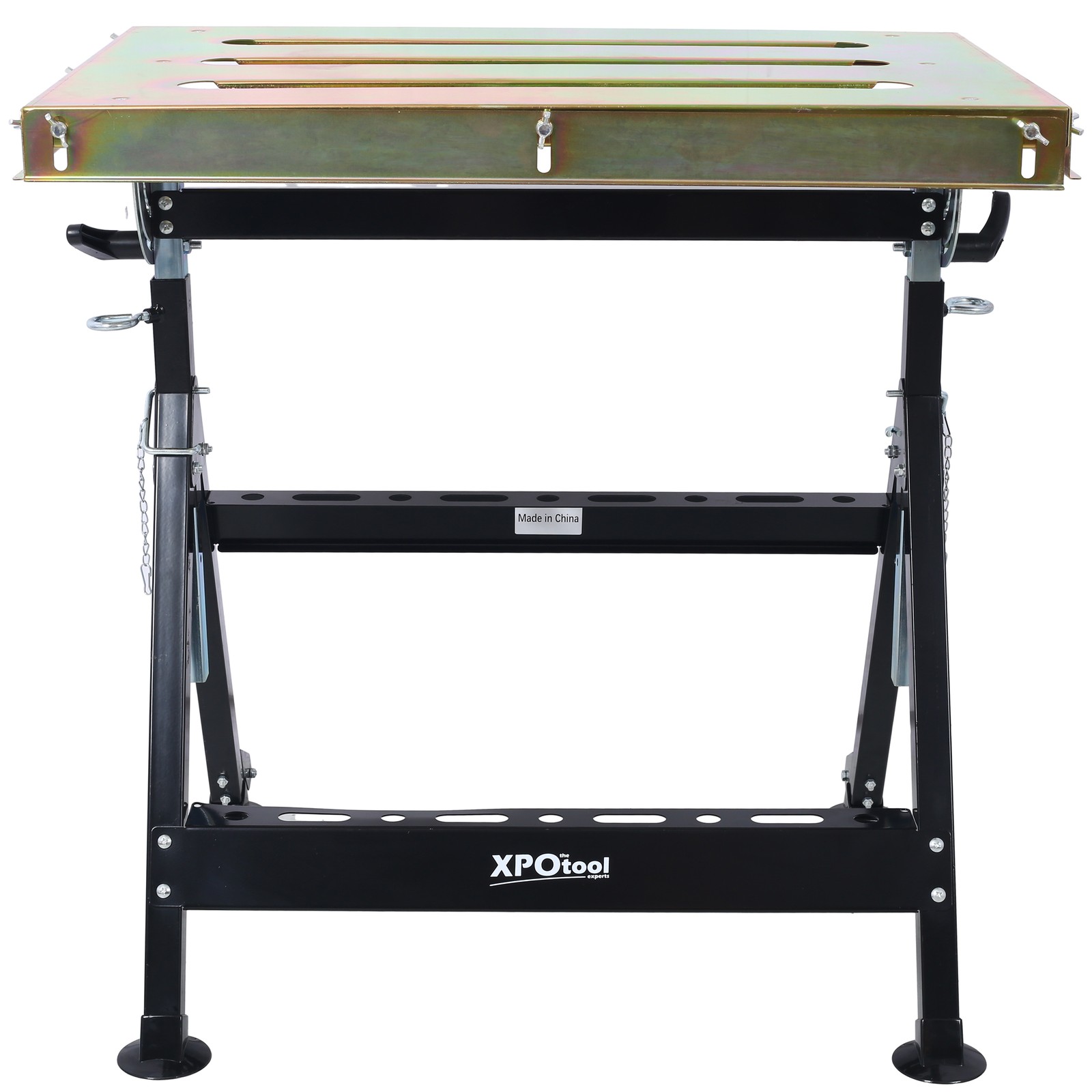 Adjustable Welding Table 30"x20", Folding, 400lb Capacity, Wheels