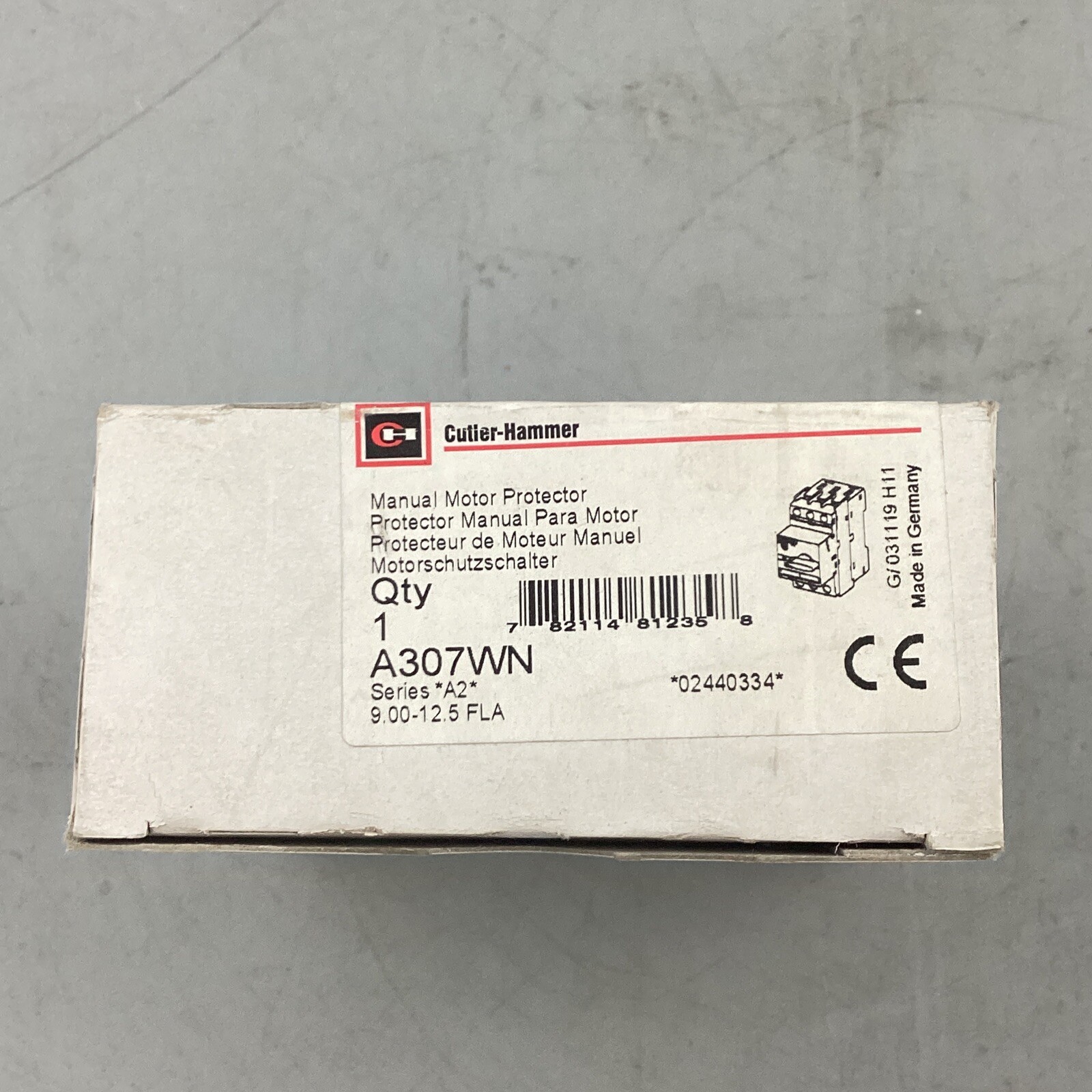 HOUSTON STOCK NEW EATON A307WN MANUAL MOTOR PROTECTOR 1 AMP FREE 2 DAY AIR