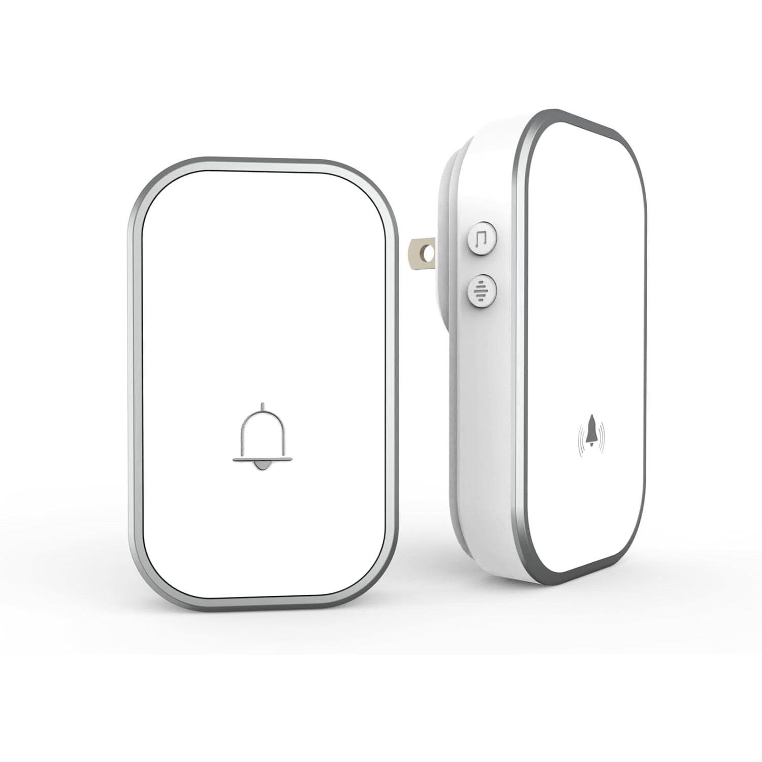 Wireless Doorbell Door Bell Chime Push Button and Plug In Receiver Doorbell B02