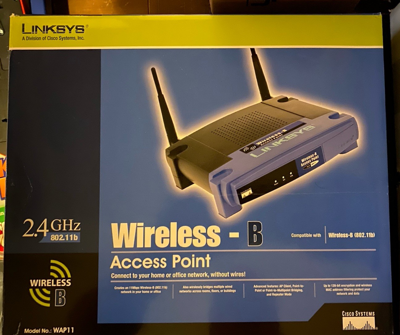 Linksys WAP11 Wireless-B Access Point 802.11b 11Mbps AP Client Repeater Bridge