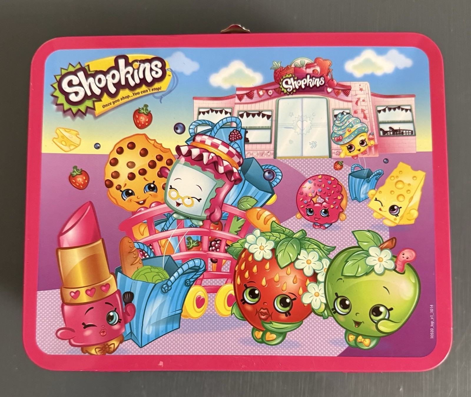 Shopkins Lunch Box Metal Carrying Case with 100 piece puzzle - 2013