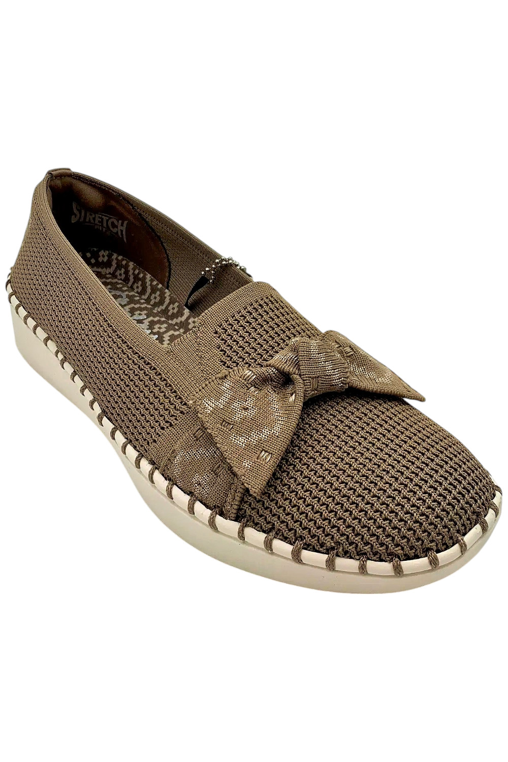 Skechers Sepulveda 2.0 Washable Slip-Ons w/ Bow Mocha
