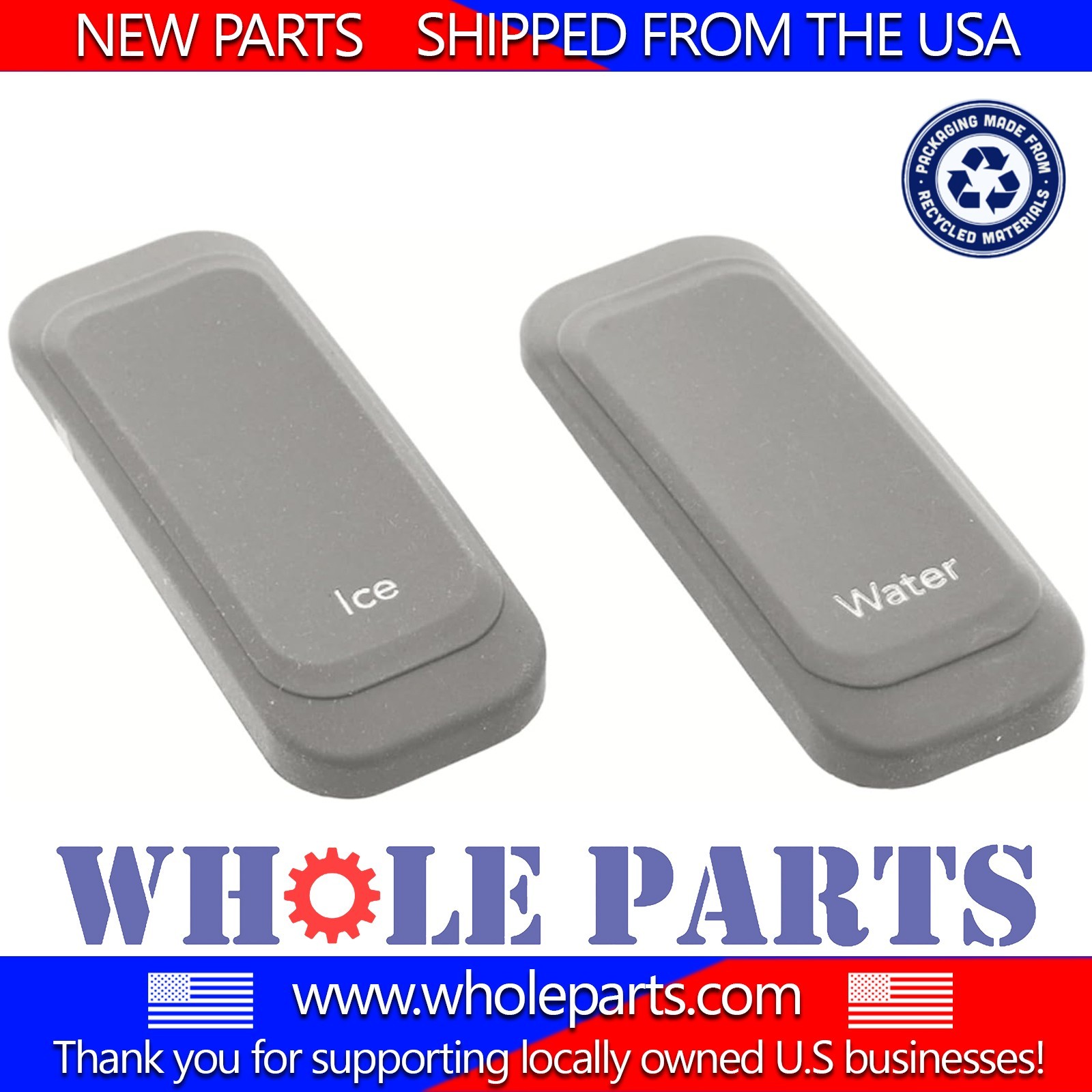 New W10133606 Refrigerator Dispenser Actuator Pad for Whirlpool