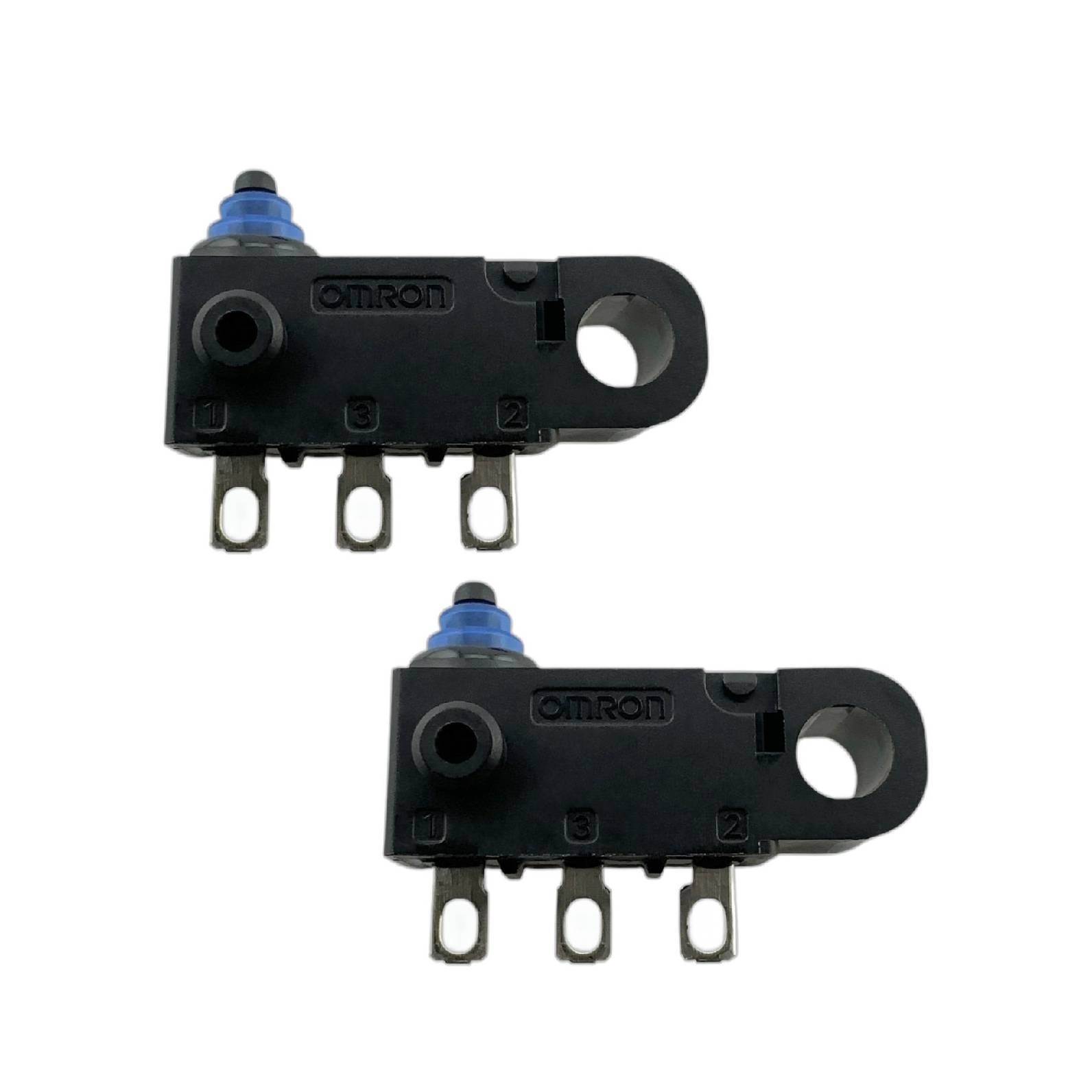 2x Omron D2HW-C201H 3-Pin Micro Switch Snap Action SPDT 0.1A/125VAC