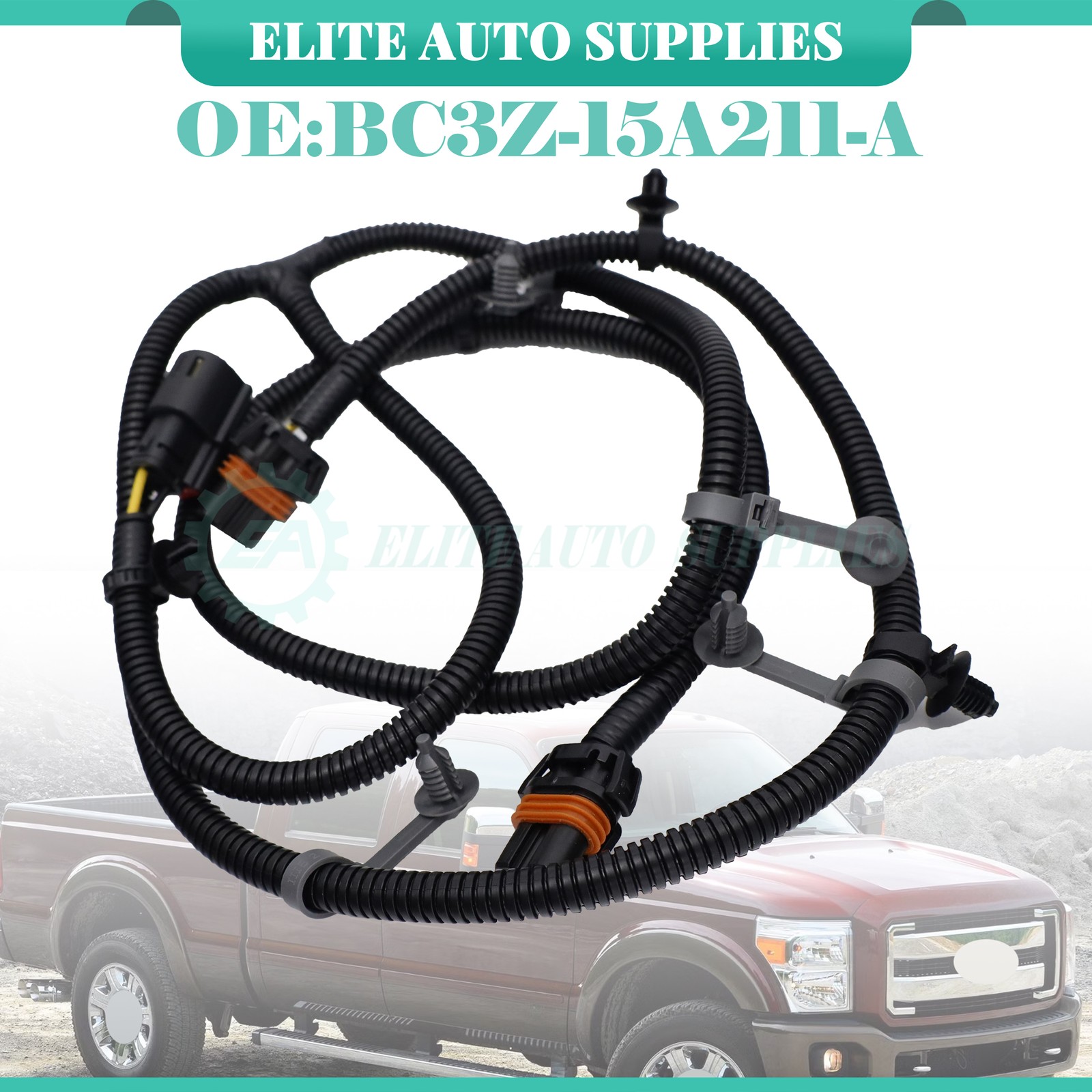 NEW Fog Lamp Light Wiring Harness Assembly BC3Z-15A211-A For Ford 2011-2016