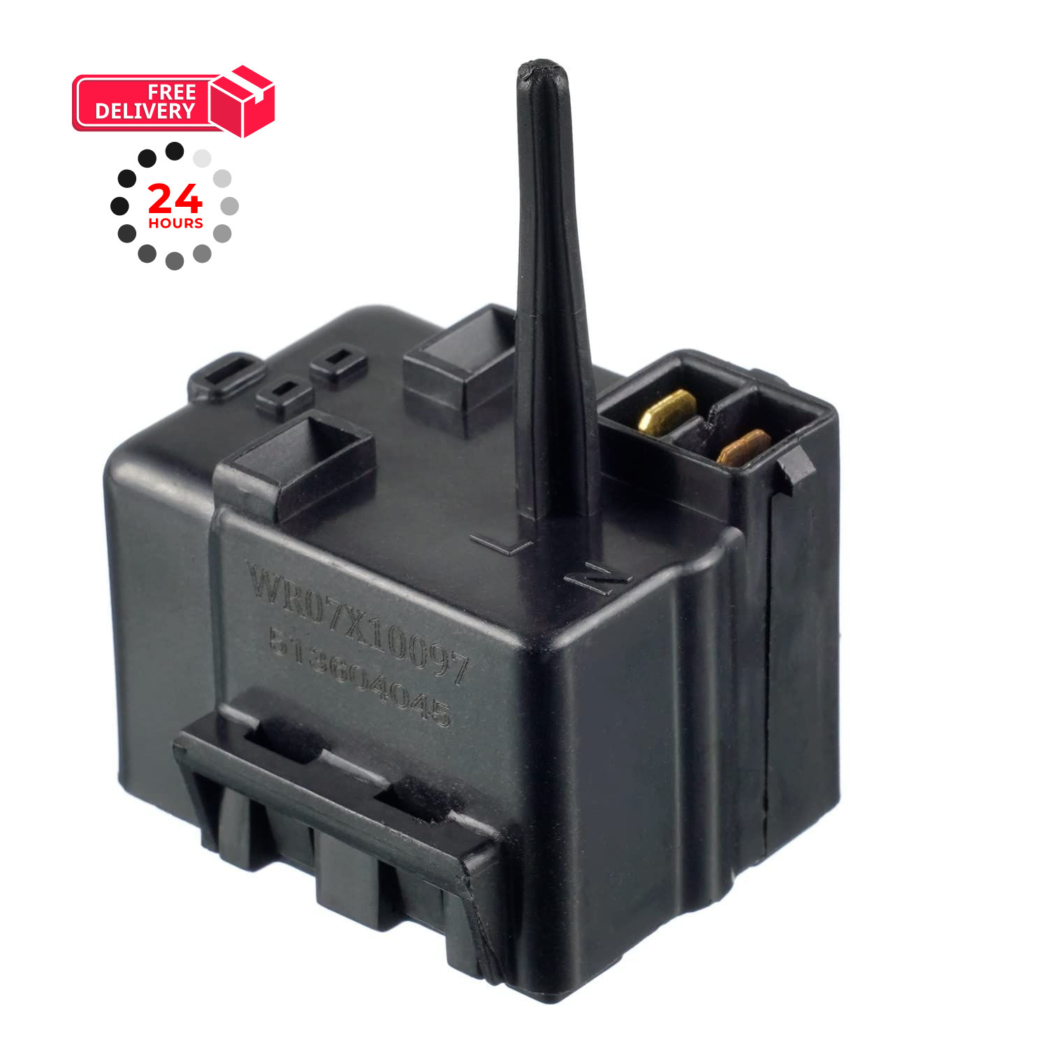 EPLZON WR07X10097 Refrigerator Compressor Start Relay and Overload Assembly...