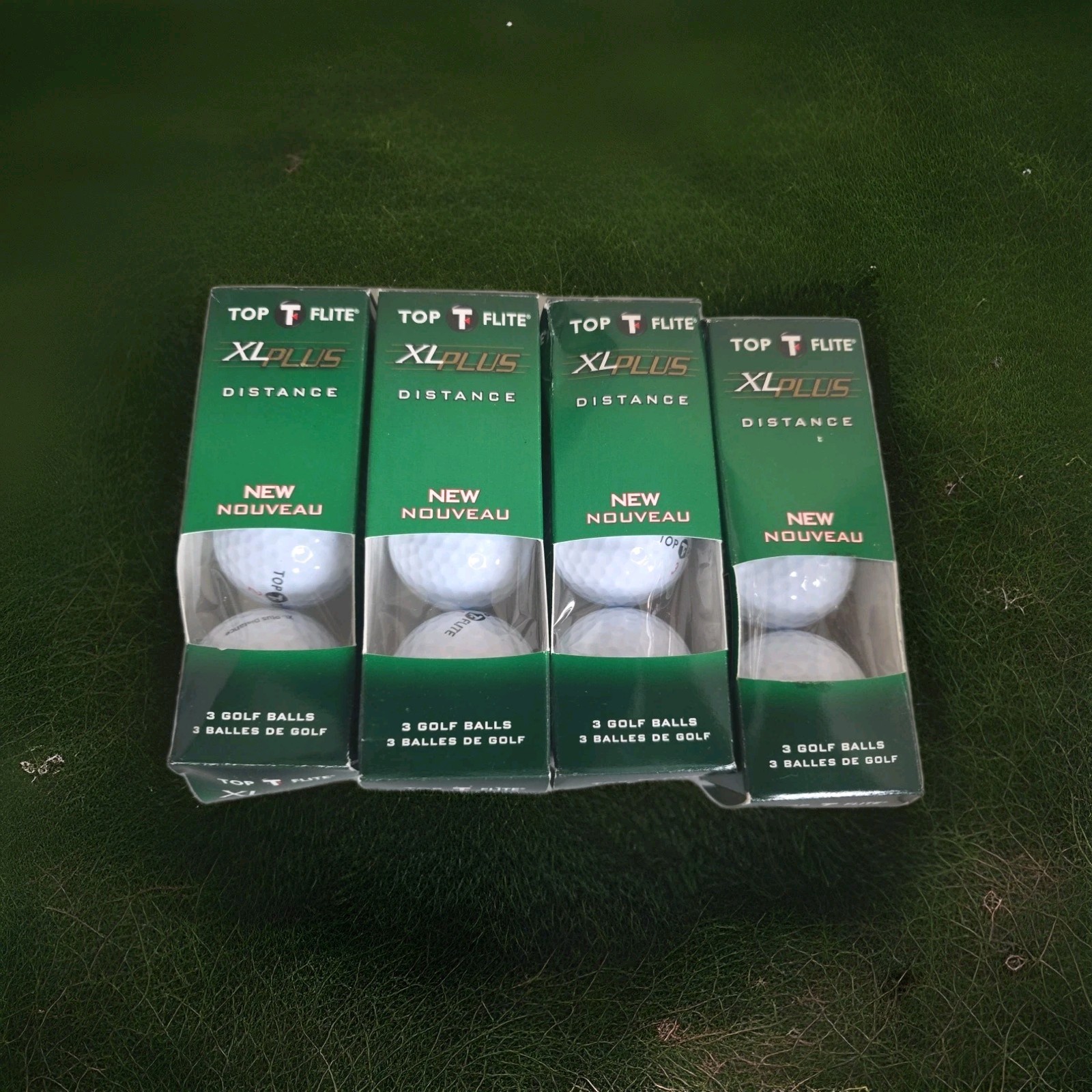 Top Flite XL Plus Distance Golf Balls 3 Pack   4 Boxes Bent Some But Balls Fine