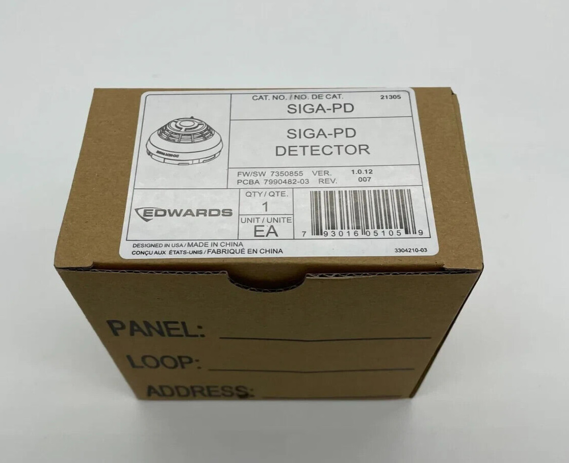 Edwards SIGA-PD Detector EST Intelligent Photoelectric Smoke Detector