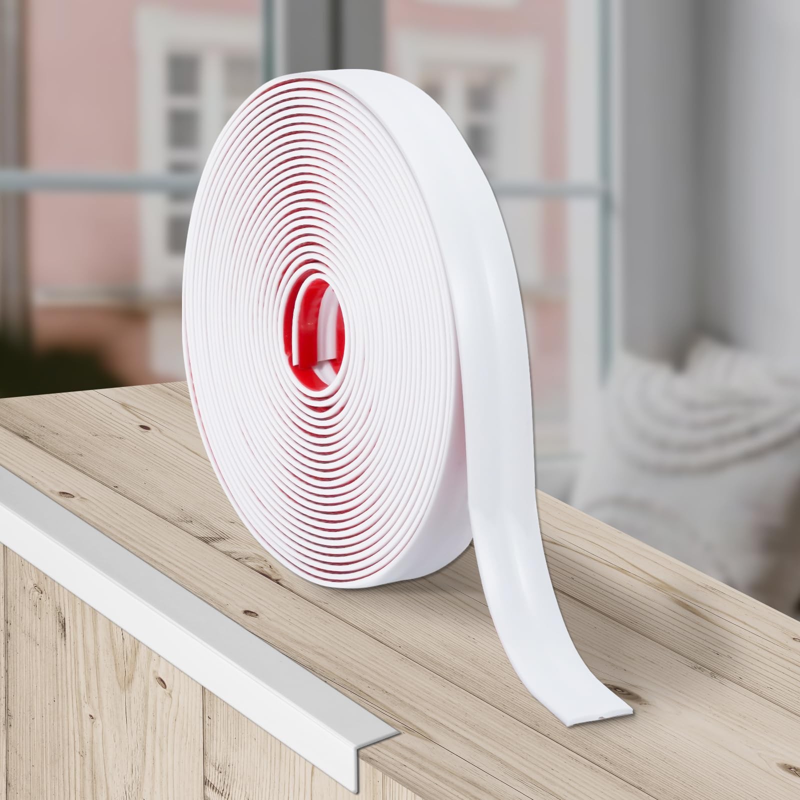 10Ft Peel and Stick Molding Trim, Flexible 1.57in -Adhesive Wall Trim, Inside...