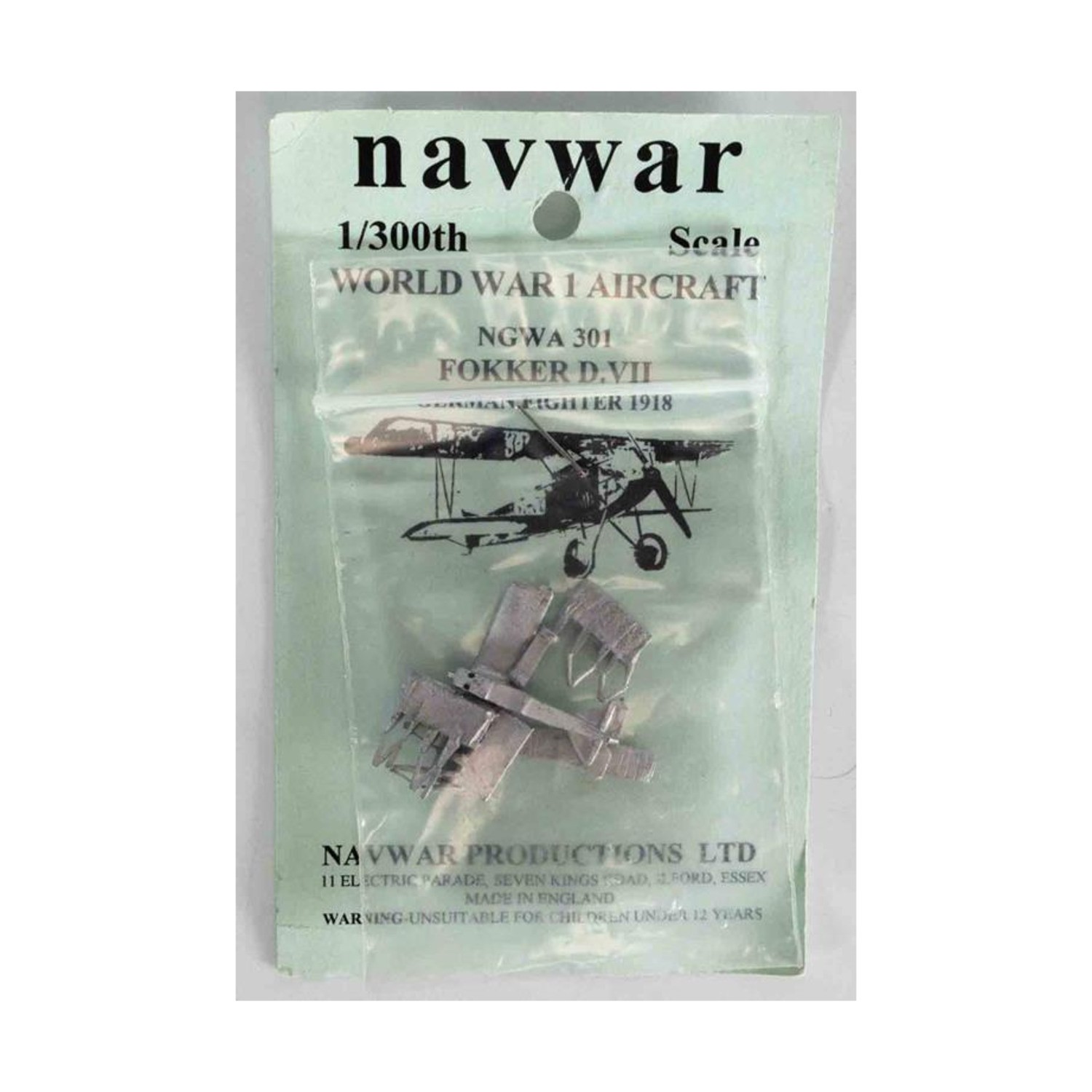 NavWar WWI Aircraft Mini 1/300 Fokker D. VII German Fighter 1918 Pack New