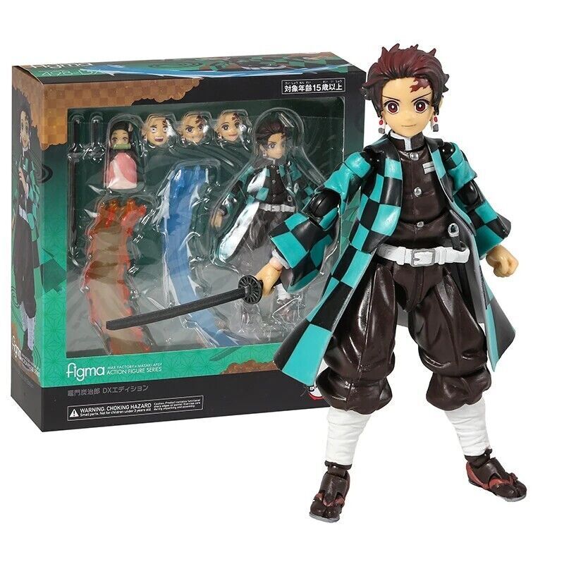 Demon Slayer Anime Kamado Tanjirou Figma 498-DX PVC Action Figure Toys 5.5''
