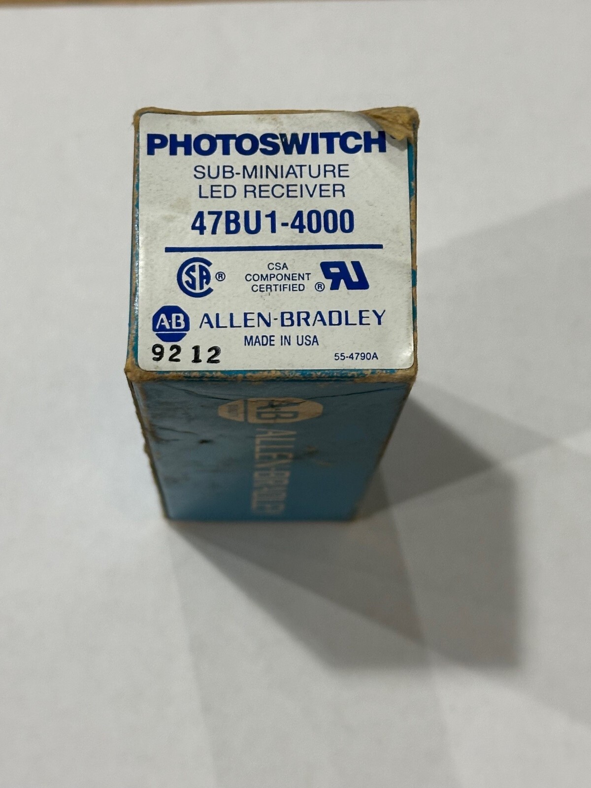 ALLEN BRADLEY 47BU1-4000 PHOTOSWITCH SUB-MINIATURE LED RECEIVER   *NEW IN BOX*