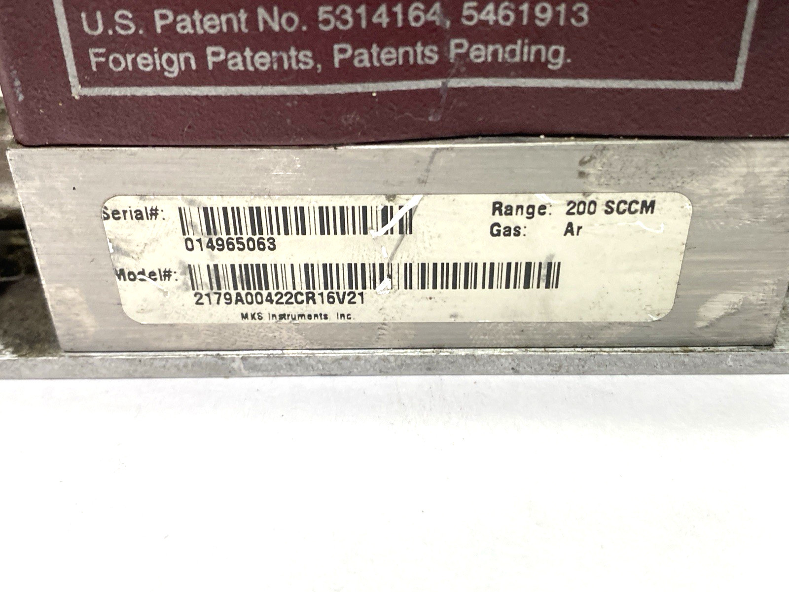 MKS Instruments 2179A00422CR16V21 Mass Flo Flow Switch Controller 200 SCCM Range