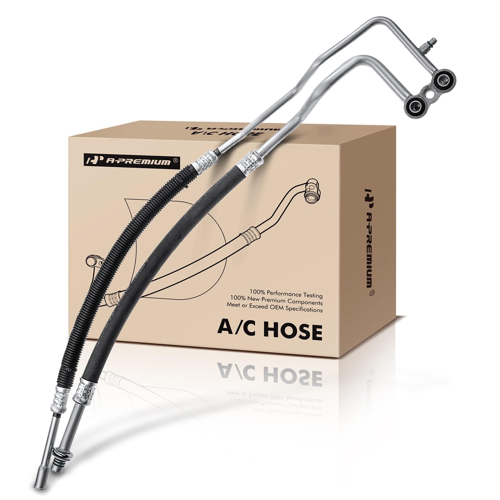 A-Premium A/C Suction Hose & Discharge Line Hose Assembly Compatible with Dodge