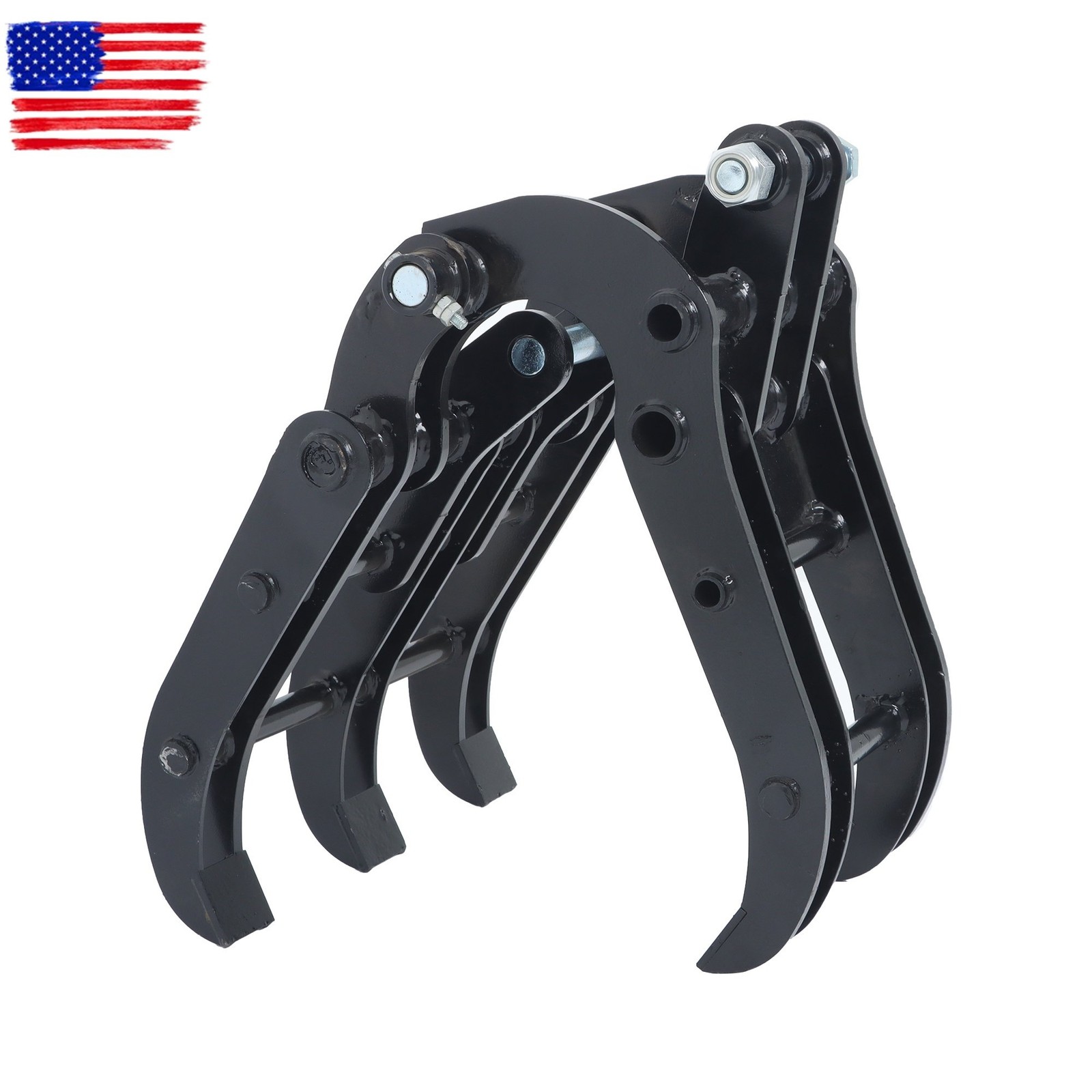Mini Excavator Bucket Grapple - Adjustable Wide Jaw Claw for Digging & Grabbing