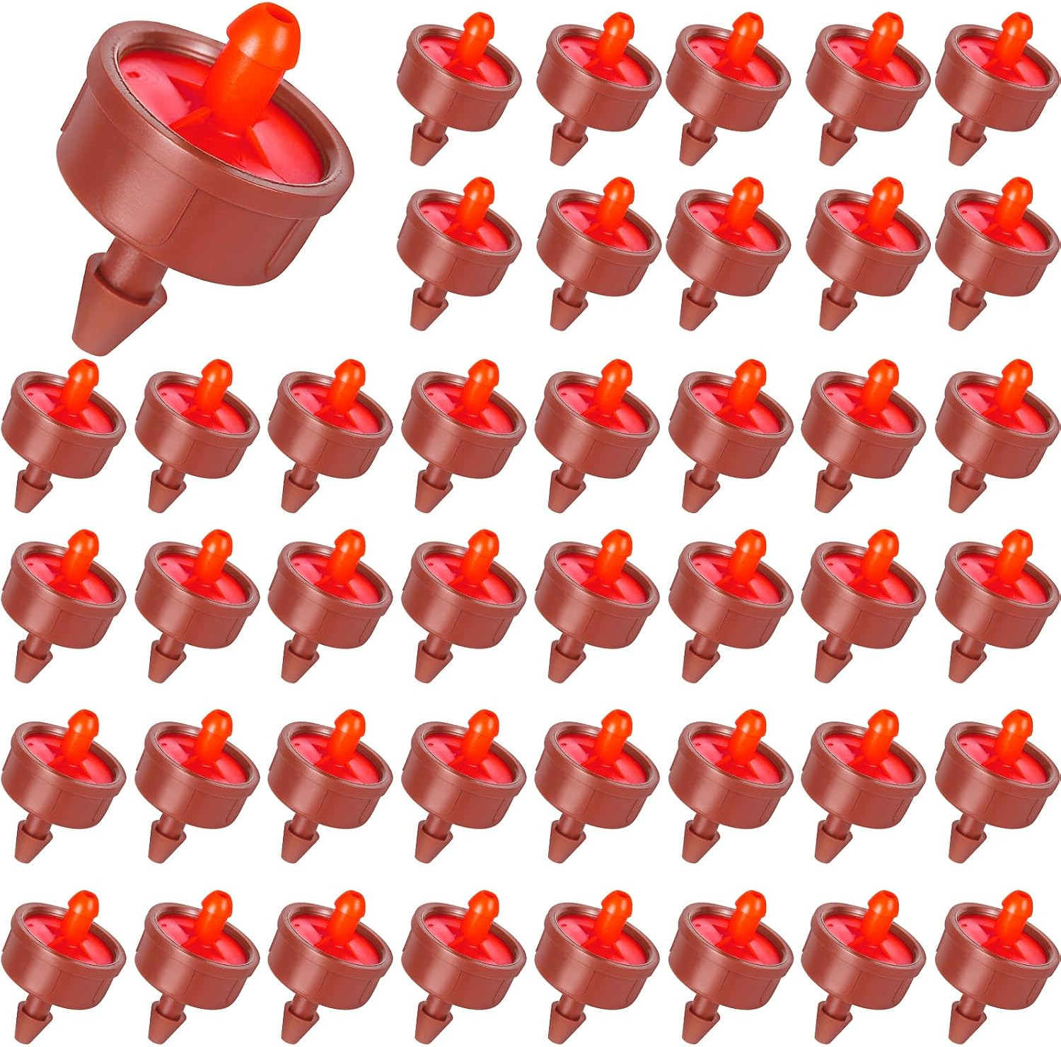 60Pcs 4 GPH Pressure Compensating Irrigation Drippers, Watering Spot GPH