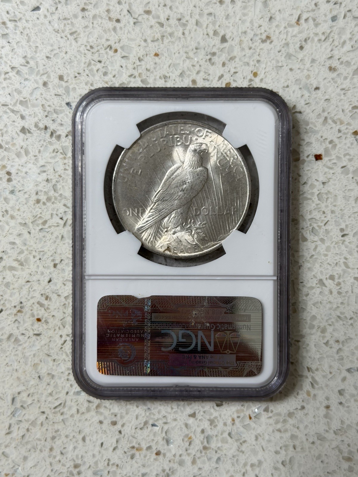1922 Silver Peace Dollar $1 NGC MS65