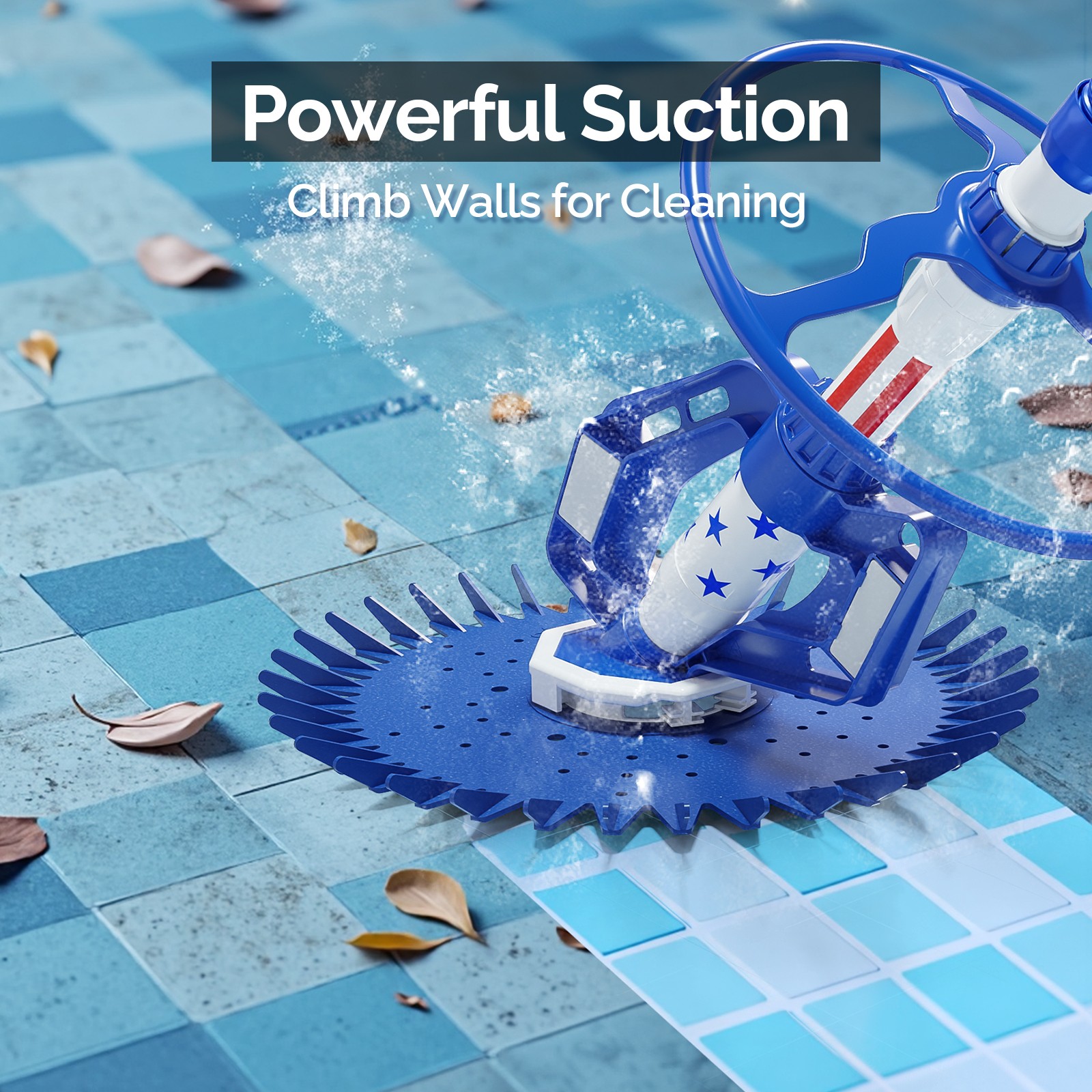 Swimming Pool Vacuum Cleaner Set In Ground, Automatic for Outdoor Swimming Pools