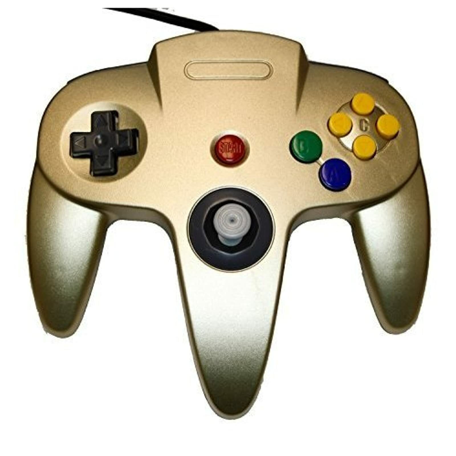 Nintendo Gold Replacement Controller By Mars Devices For N64 Gamepad N64