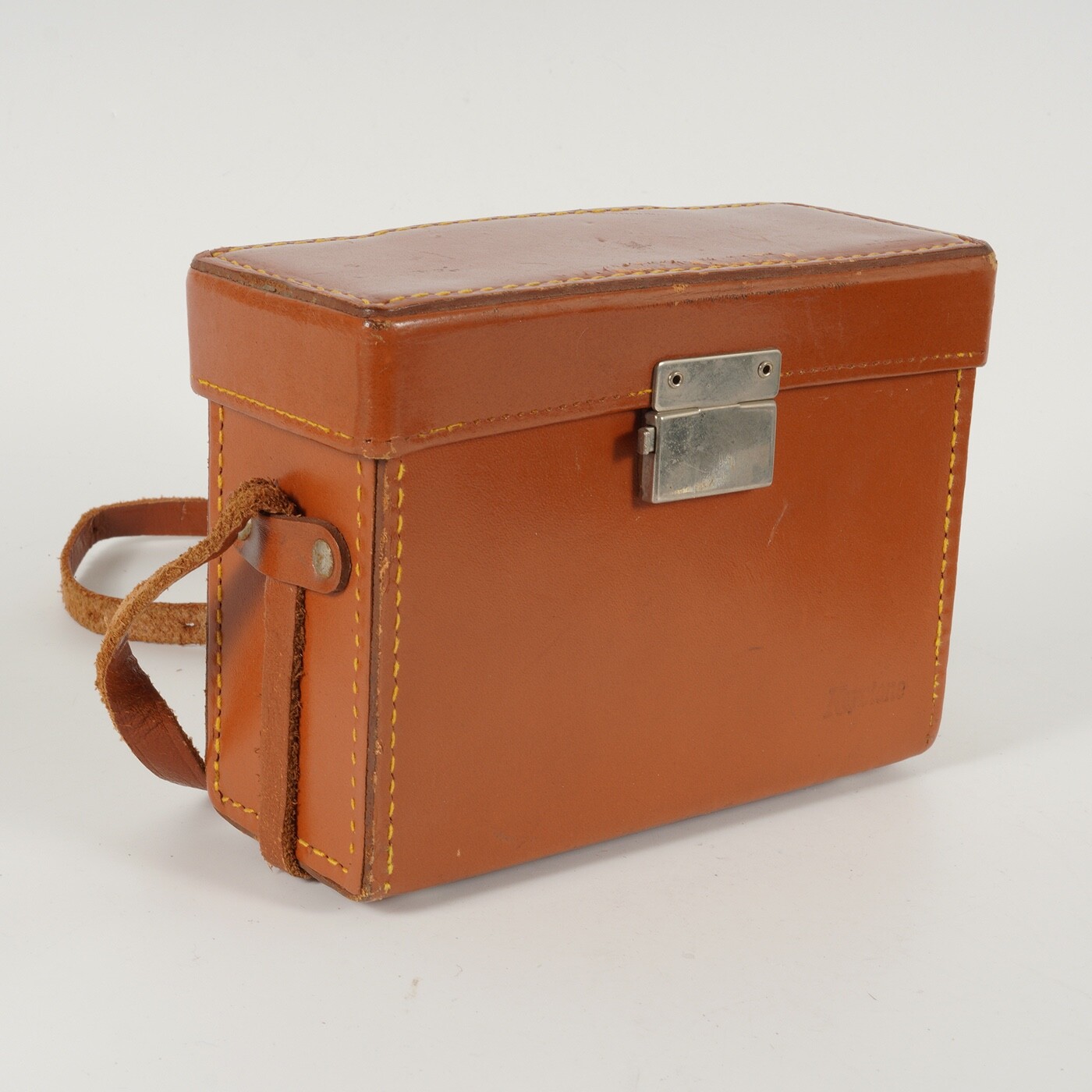 Unbranded Leather Case - Approximately 6 1/2" x 5" x 2 1/2"