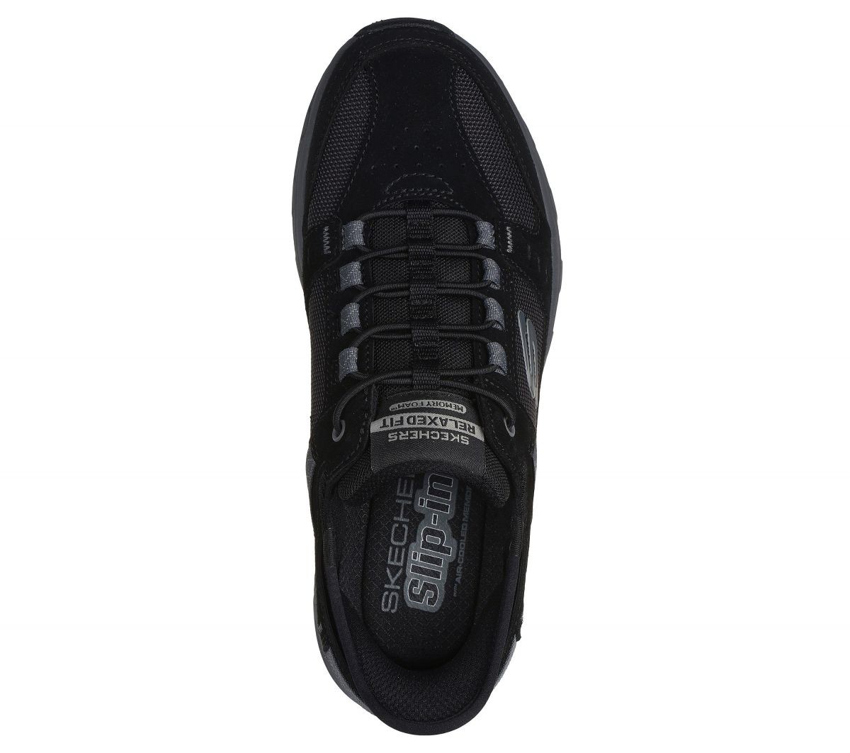 Skechers Men's Slip-ins RF: Oak Canyon Sneaker Black/Charcoal - 237450-BKCC, Bla