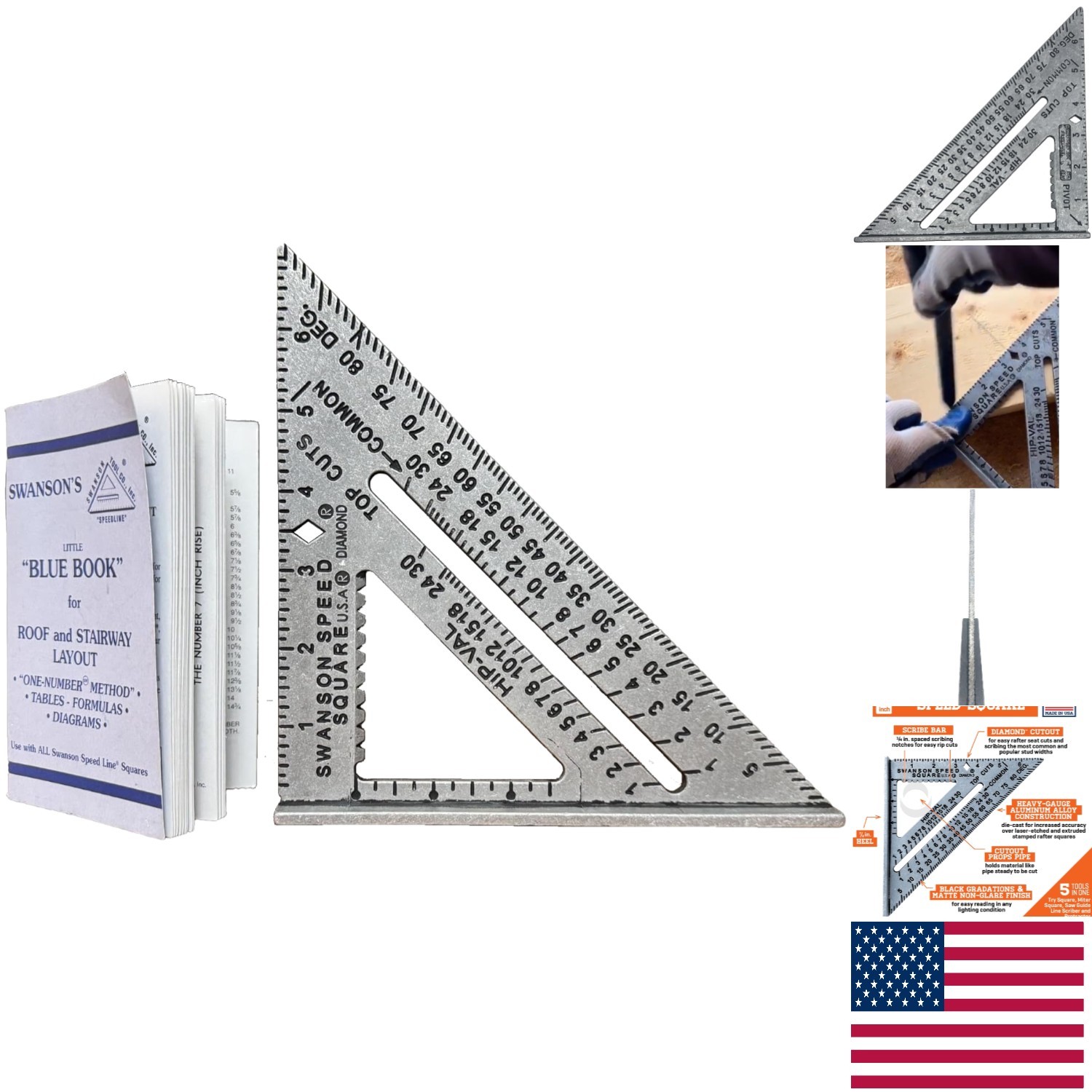 Essential Swanson 7 Inch Speed Square Layout Tool with Comprehensive Guide