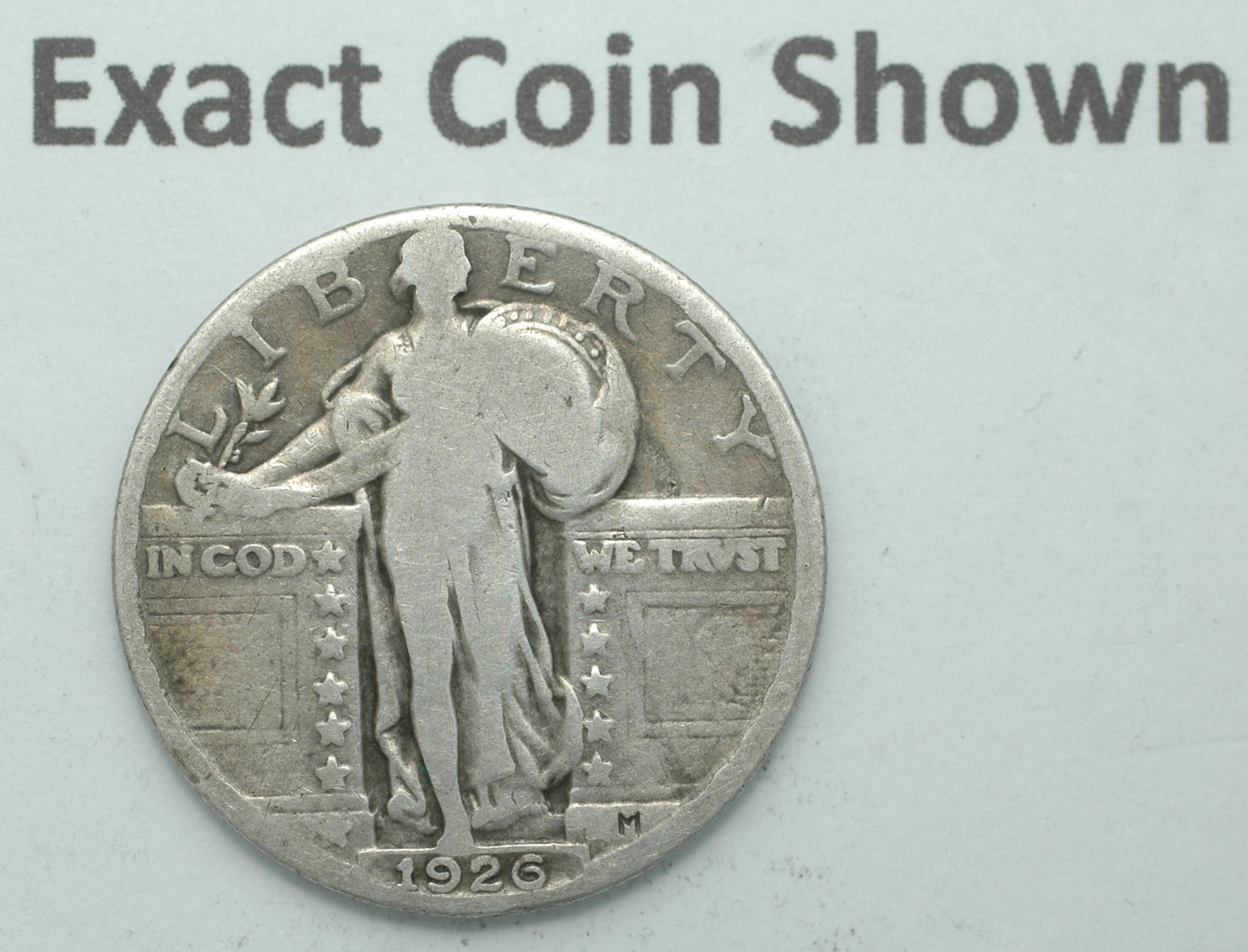 1926 P Standing Liberty 90% Silver Quarter Nice Collectible Coin