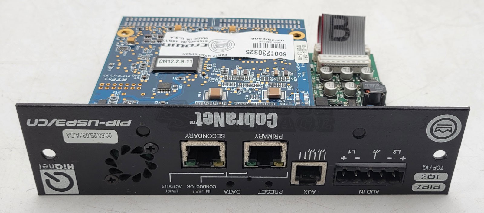 Crown CobraNet IQ3 PIP2 PIP-USP3/CN Ultra Series Amplifier Card
