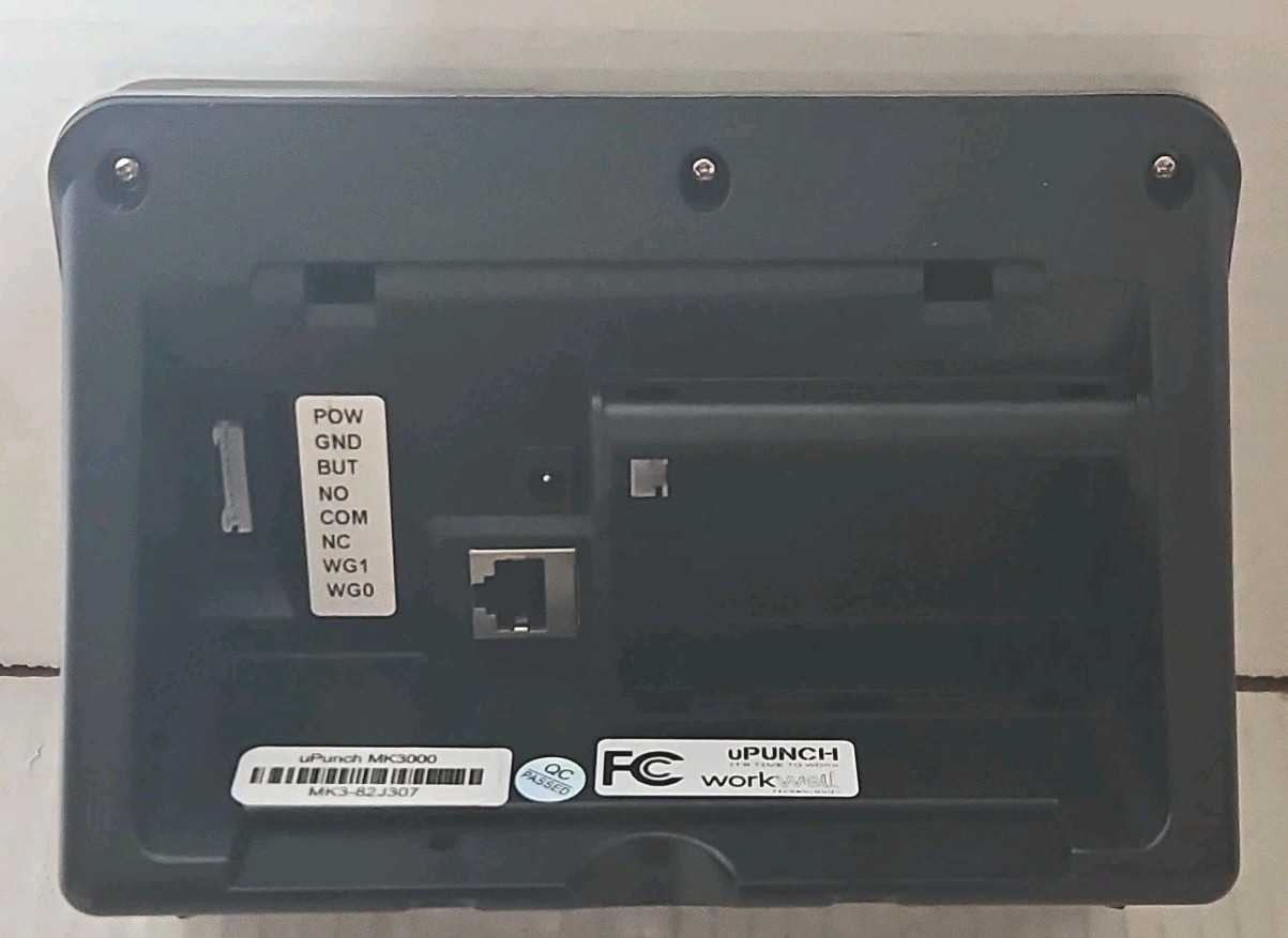 uPunch Time Clock MK3000 Face & Fingerprint Terminal Recognition READ DESCRIPT