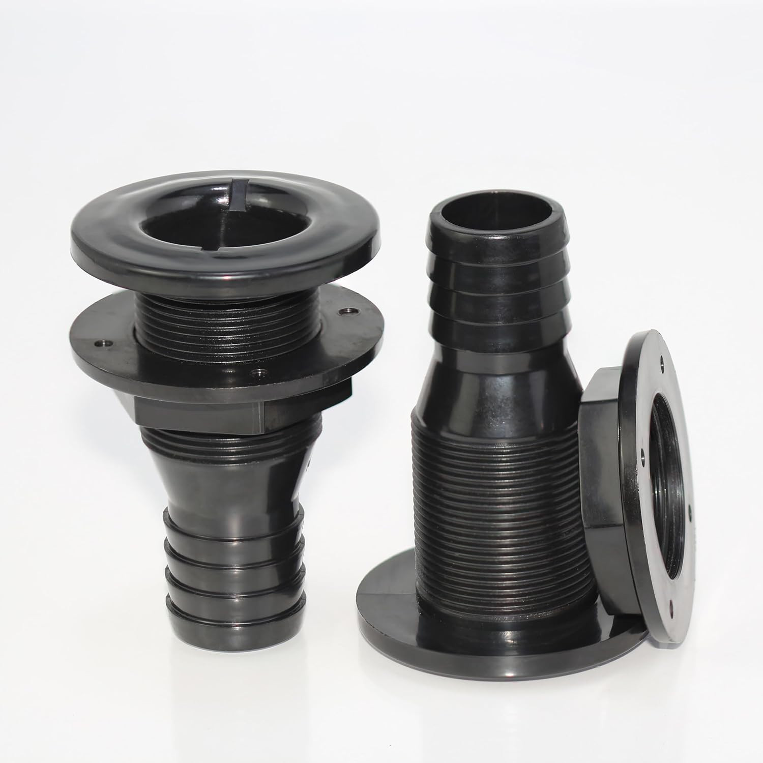 2Pcs Thru Hull Fitting(3/4"), Marine Through Hull Connector Fitting for Boats, B