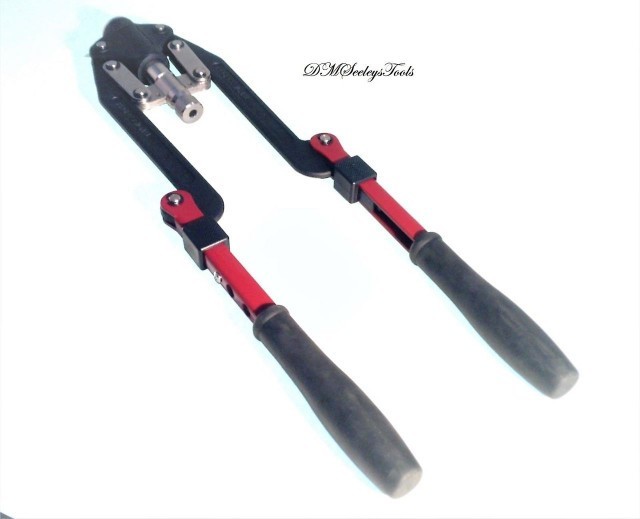 20" Long Arm Folding Handle Rivet Nut Tool Puller with Metric Mandrels