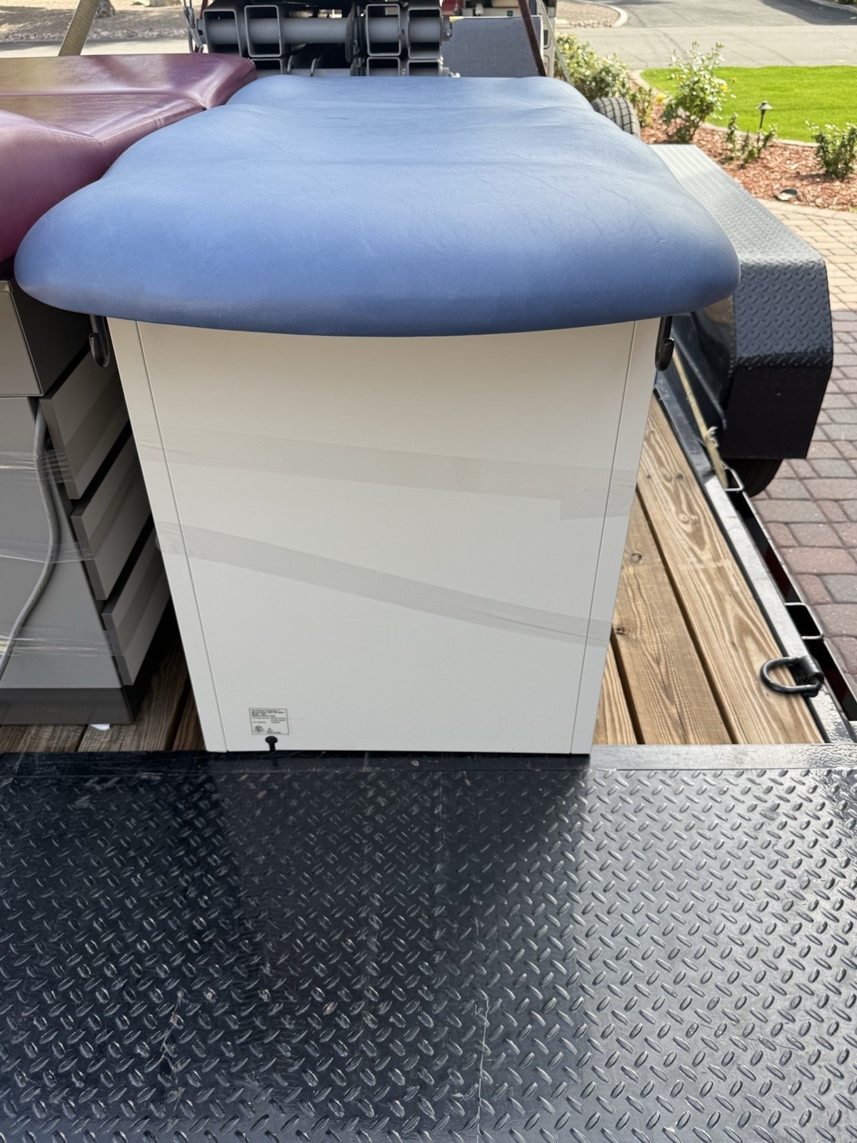 Brewer Basic Examination Table Blue Padded Top with Storage Drawers