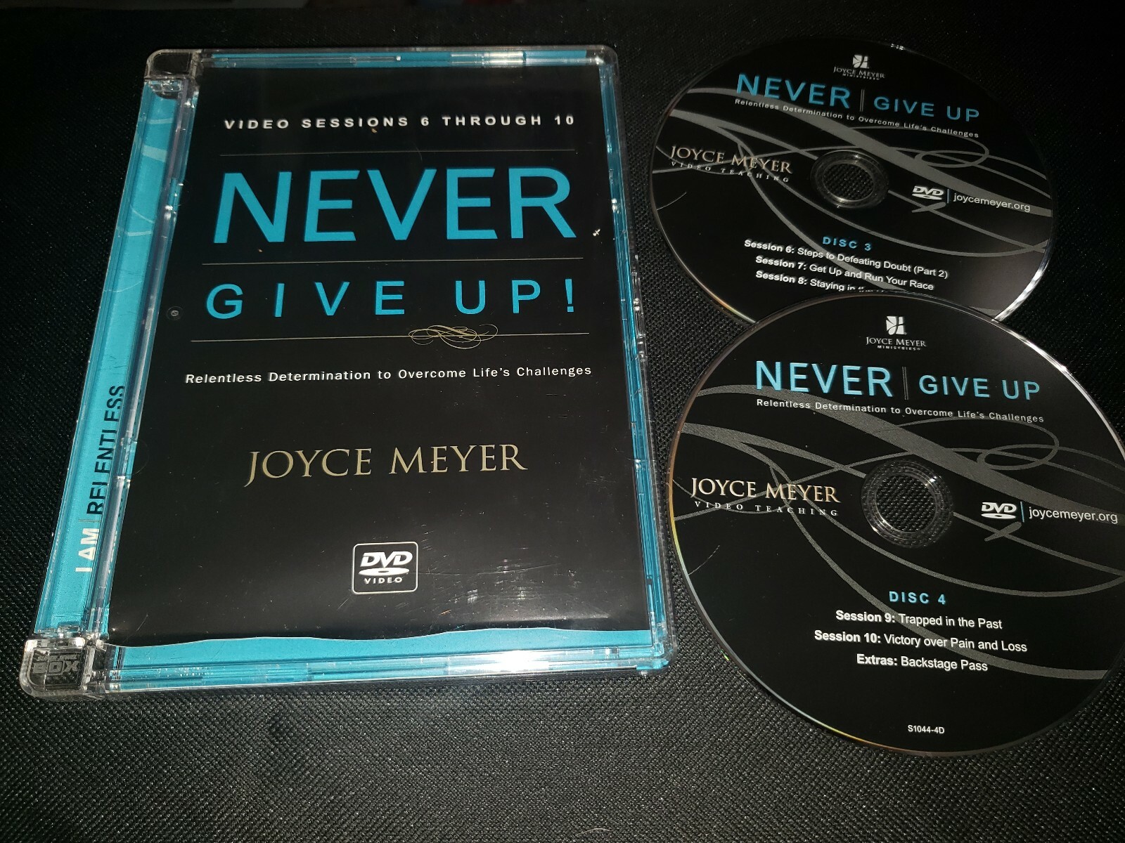 Never Give Up! Joyce Meyer Video Sessions 6 Through 10 Part 2 Disc 3 & 4 Only