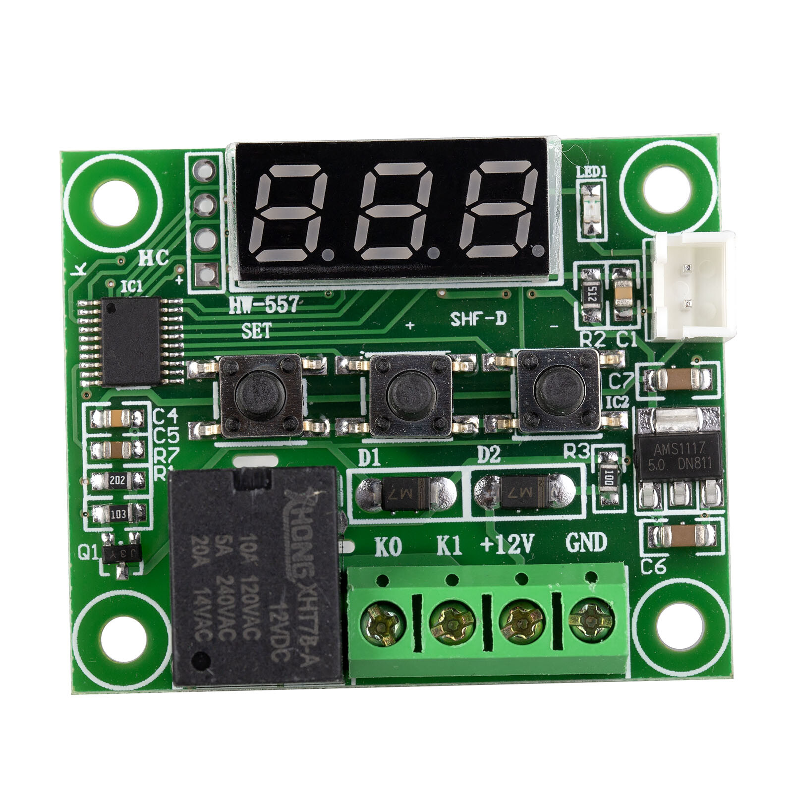 W1209 Temperature Controller Module Red LED Heating Cooling Sensor Switch Board