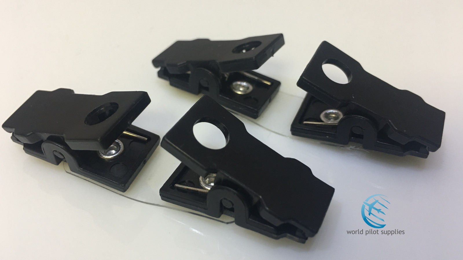 1 PAIR of GENUINE TELEX HEADSET CLOTHING CLIP 2ea.  p/n 590637-000