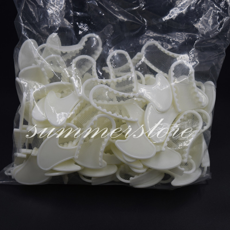 50 Pcs Dental Disposable Quadrant Bite Registration Triple Impression Trays