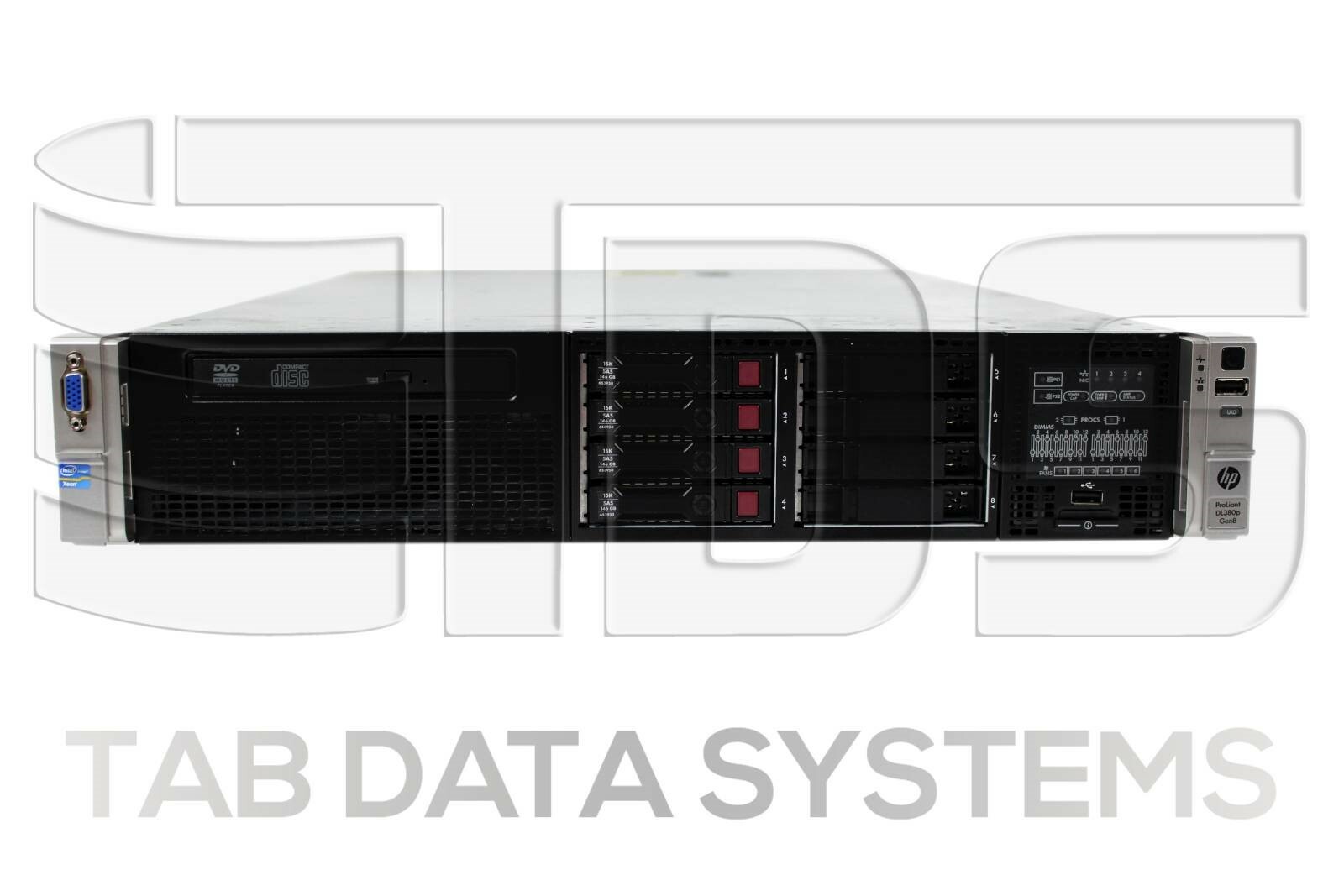 HP Proliant DL380p Gen 8 Server w/ 4x 146GB HDD, 128GB RAM Parts Only 670854-S01