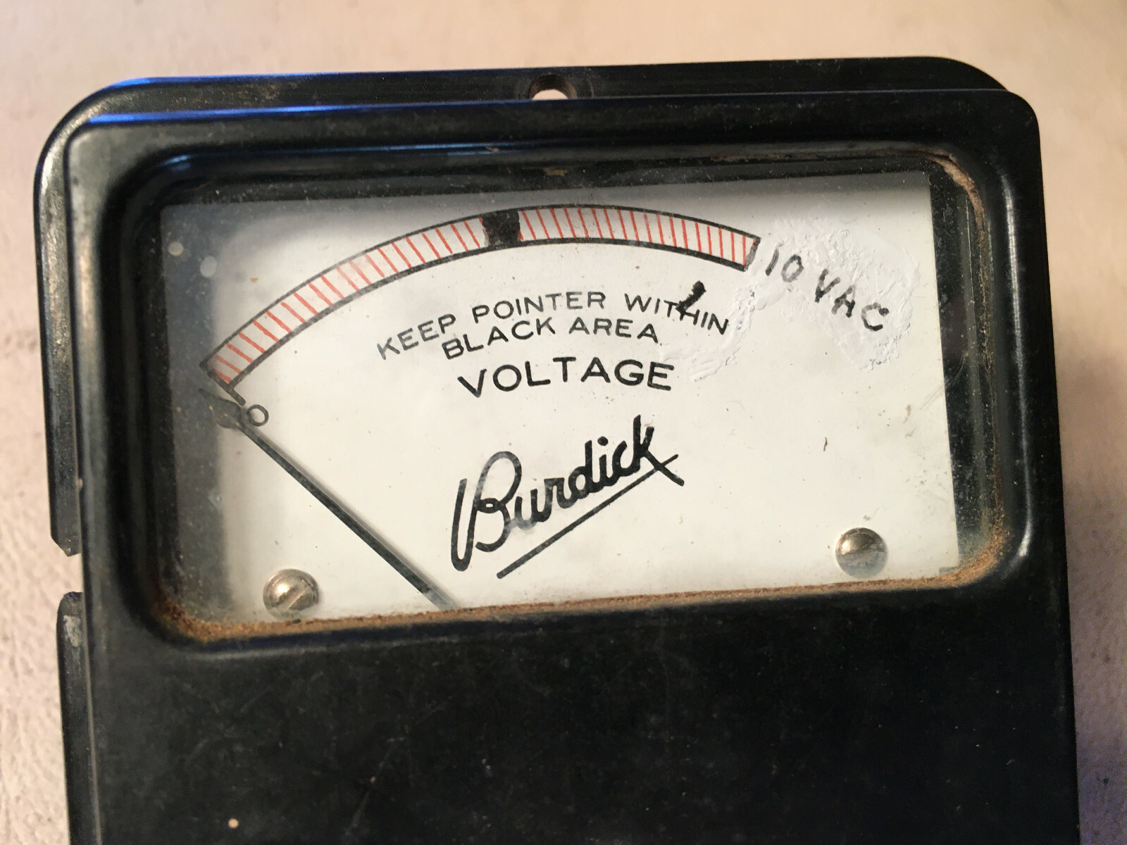 Burdick Voltage VAC Meter