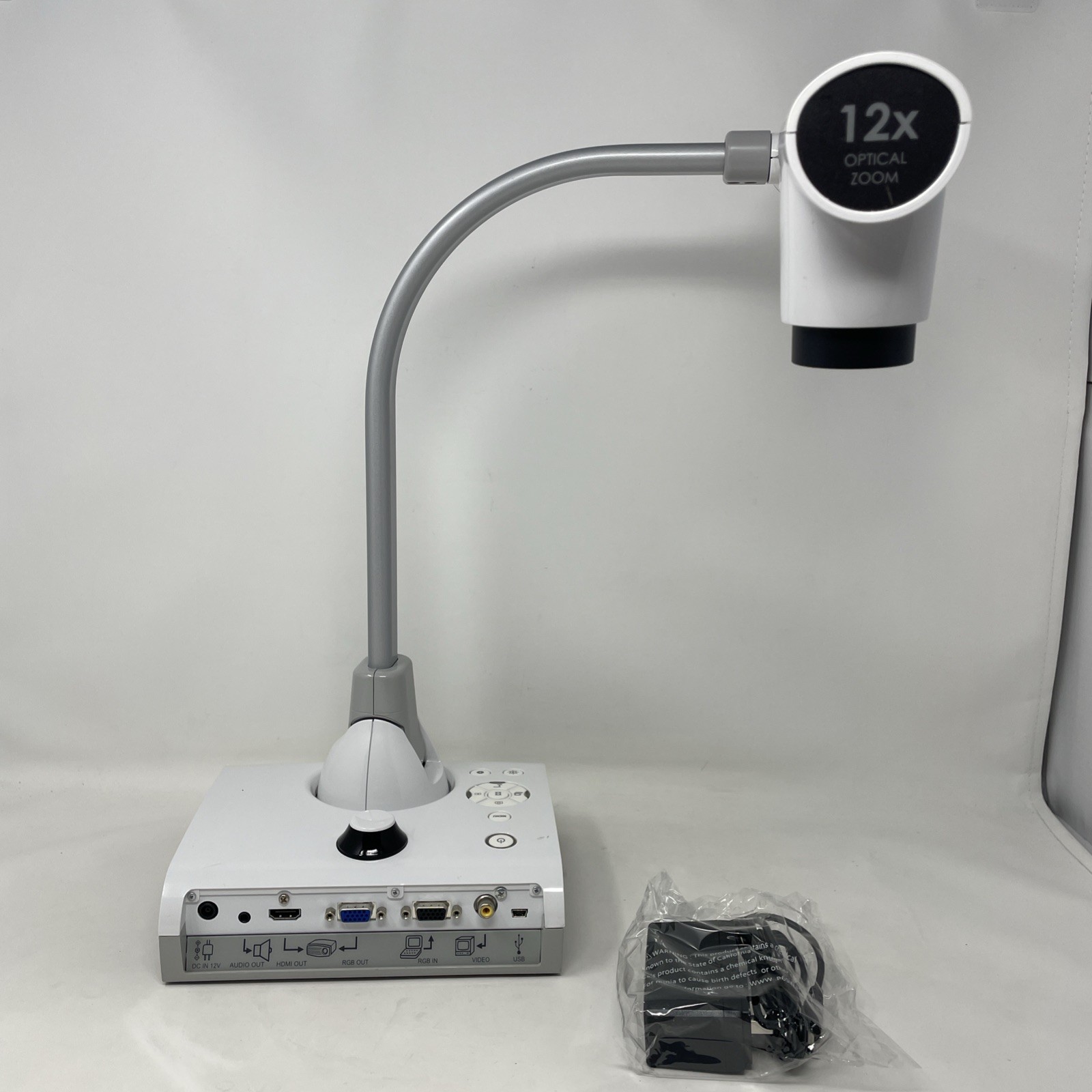 Elmo TT-12 Interactive Document Camera, 12x Zoom - USED Good