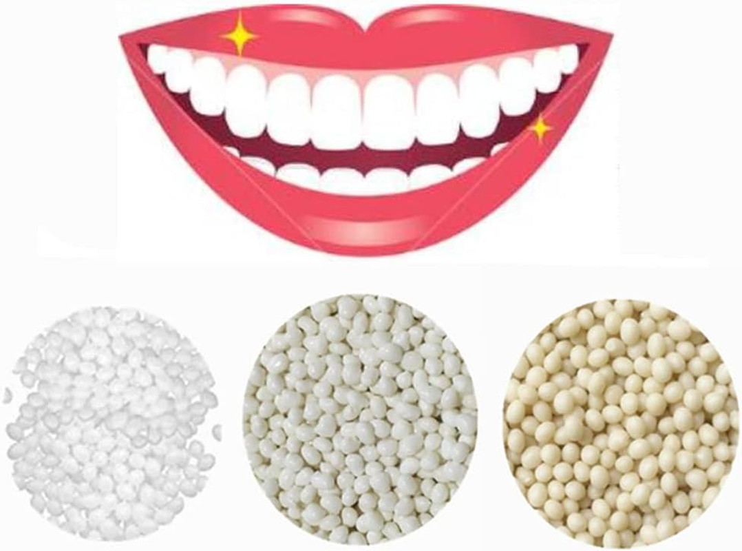 3 Colors Temporary Moldable False Teeth Repair Replacement Thermal Fitting Beads