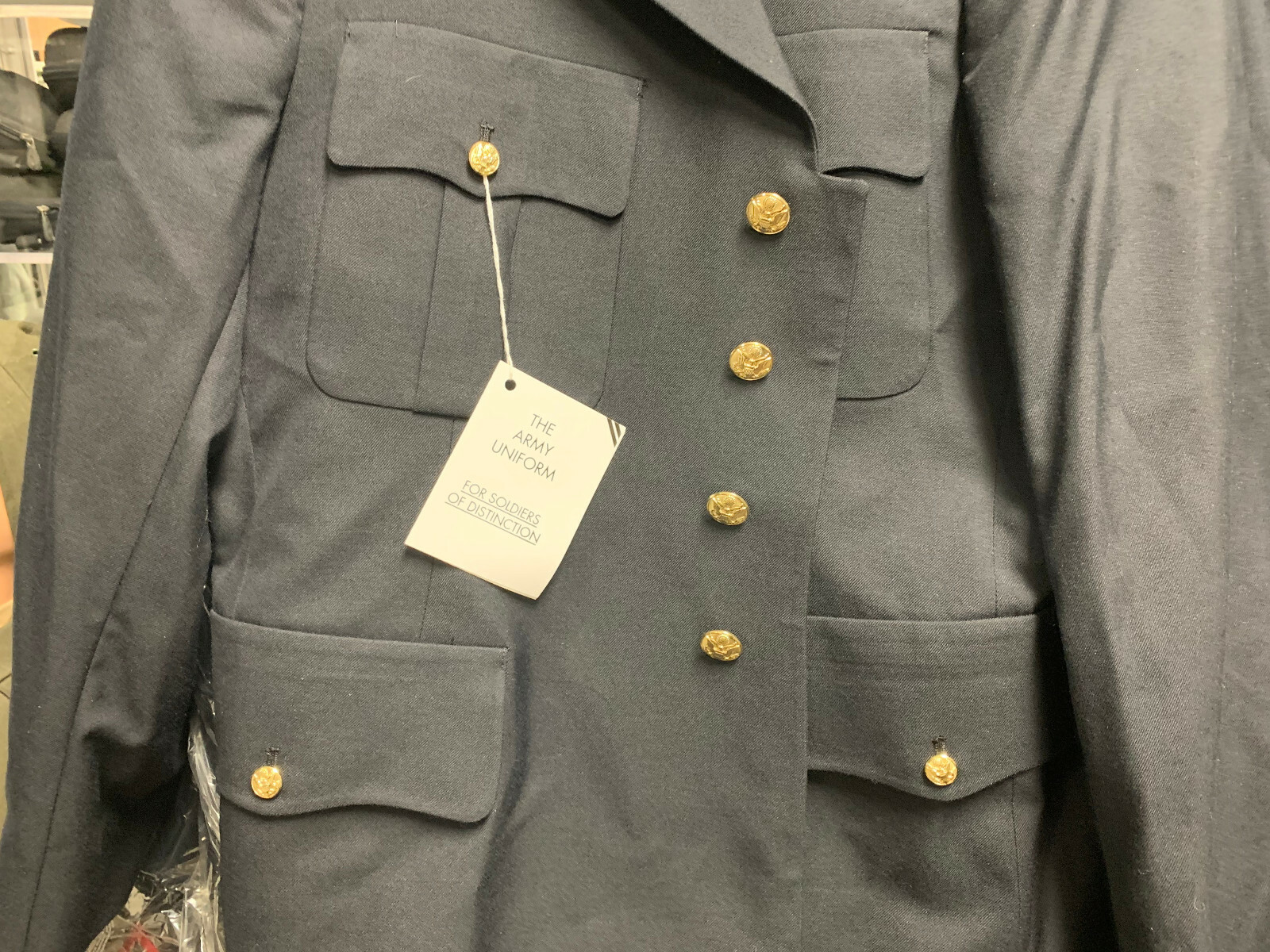 US ARMY MEN'S 50R MILITARY SERVICE DRESS BLUE BLUES ASU UNIFORM COAT JACKET NEW