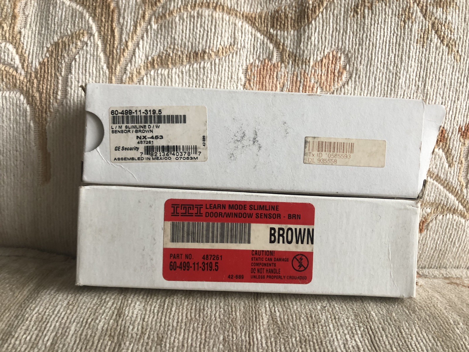 GE Interlogix 60-499-11-319.5 Door Sensor Brown Lot Of 2