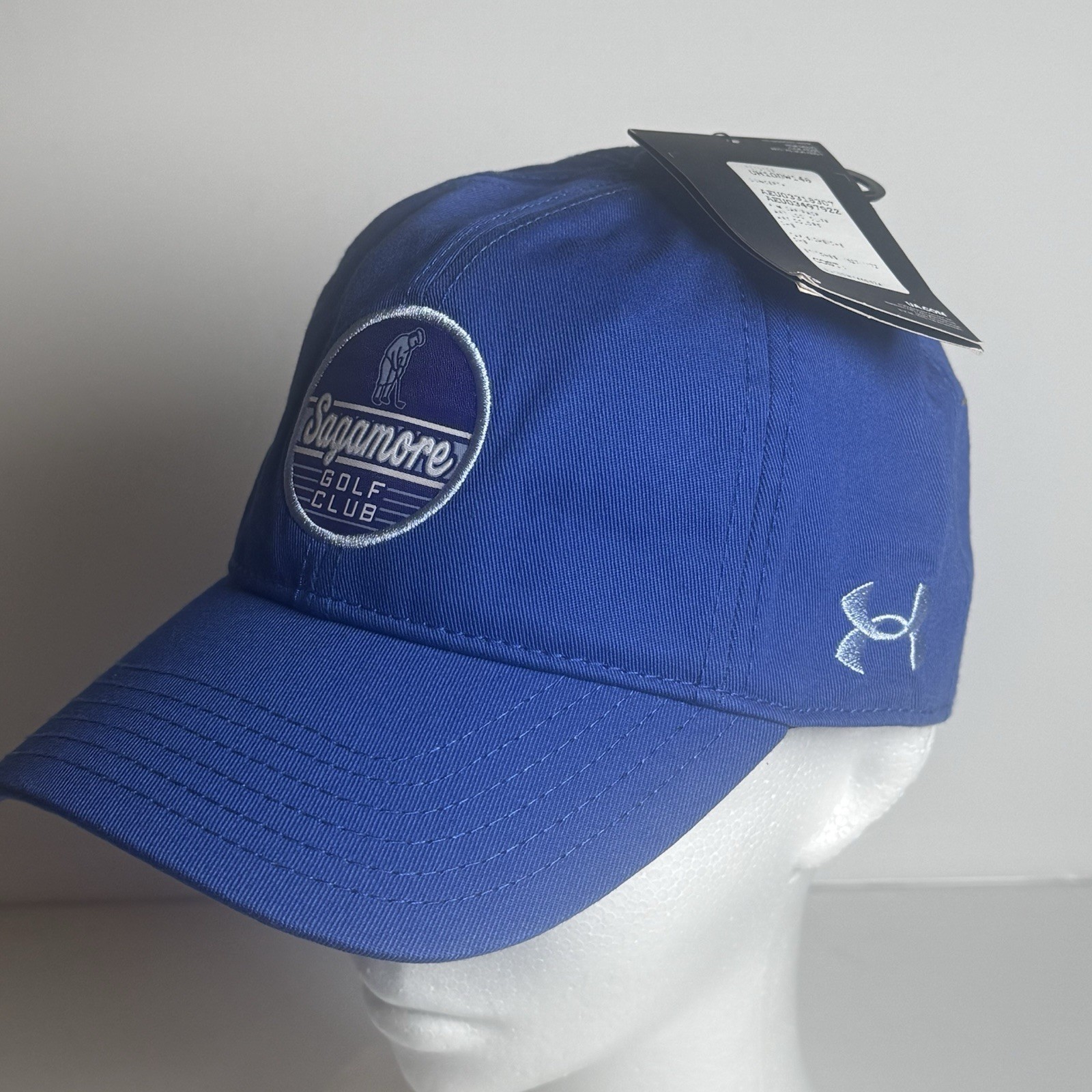 NWT Under Armour Sagamore Golf Club Hat Strap Back Blue Adult