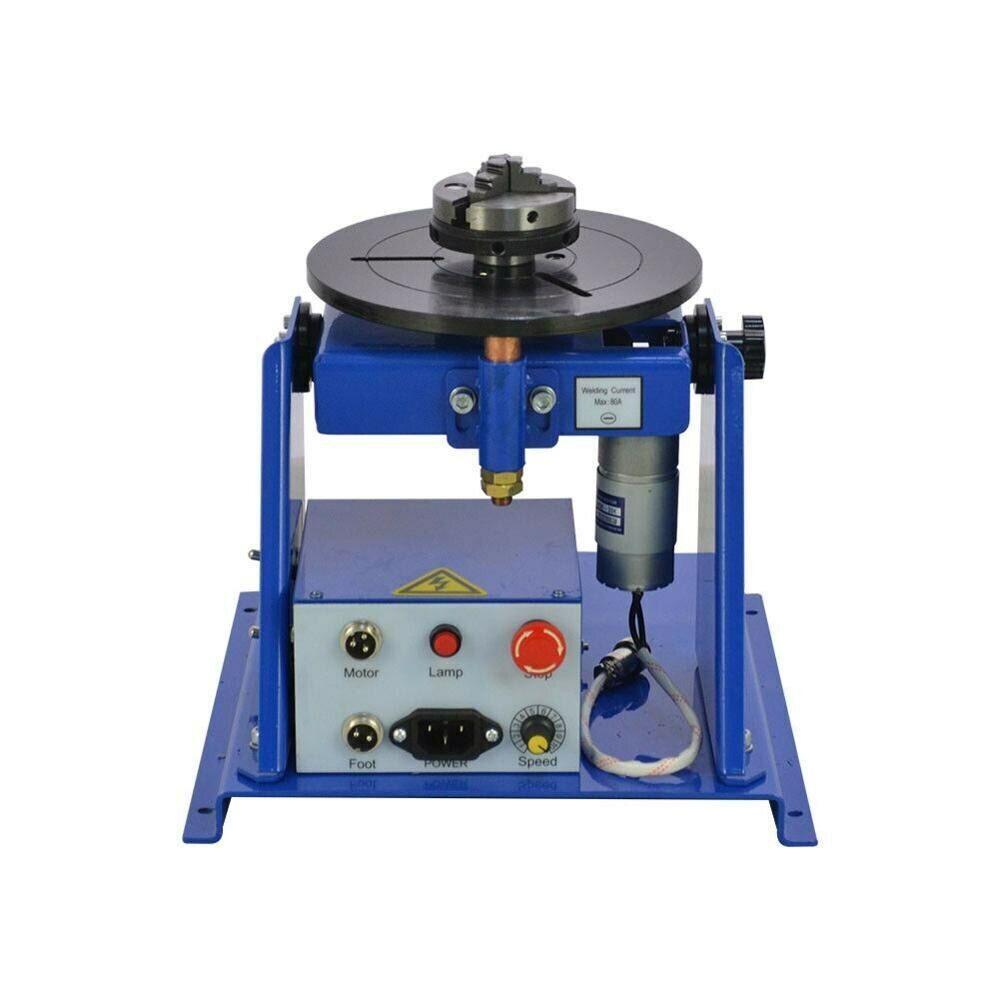 110V/220V 10KG Rotary Welding Positioner Turntable Table  2.5" 3 Jaw Lathe Chuck